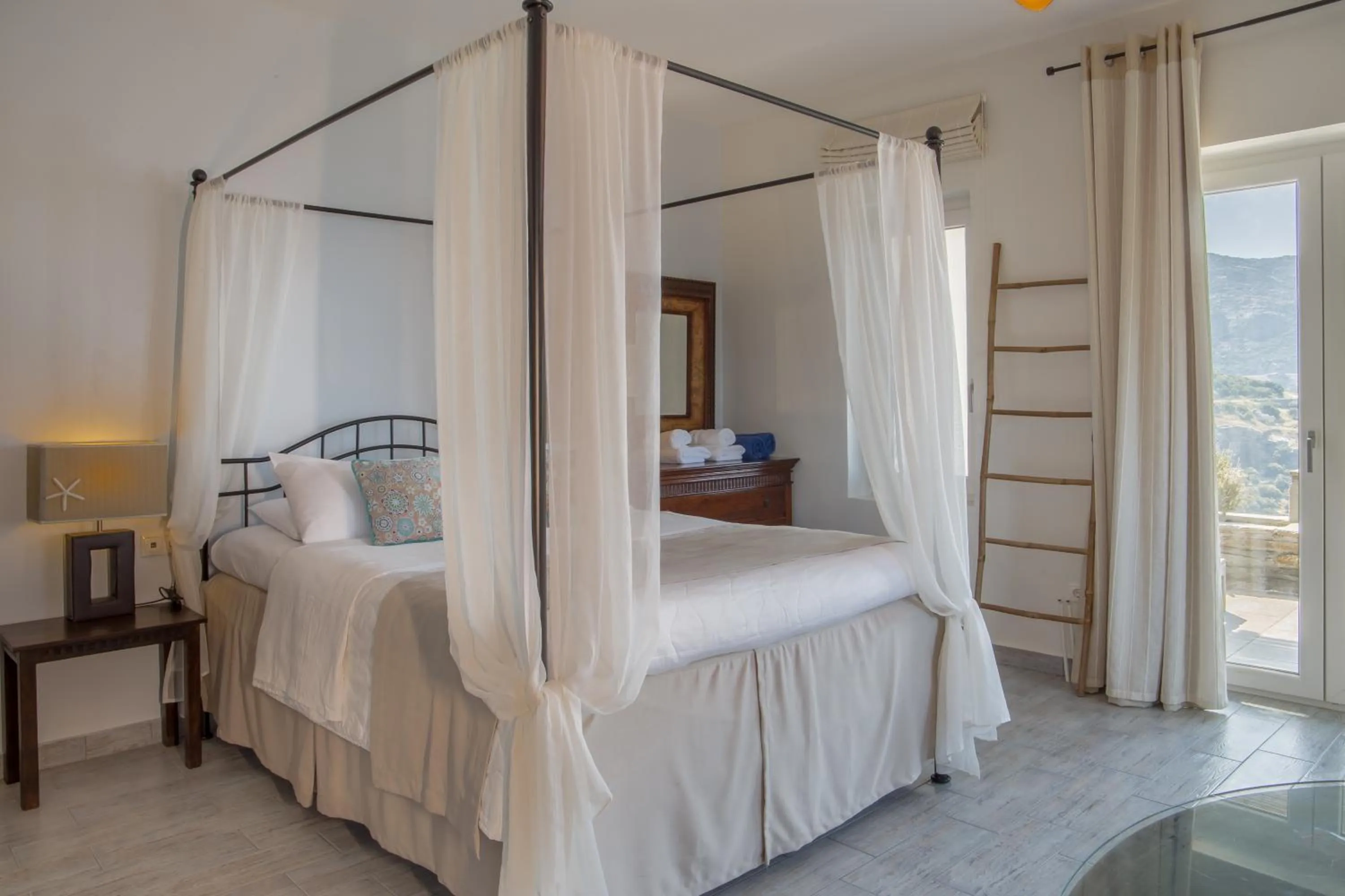 Bedroom, Bed in Aegean Castle Andros – Adults Only