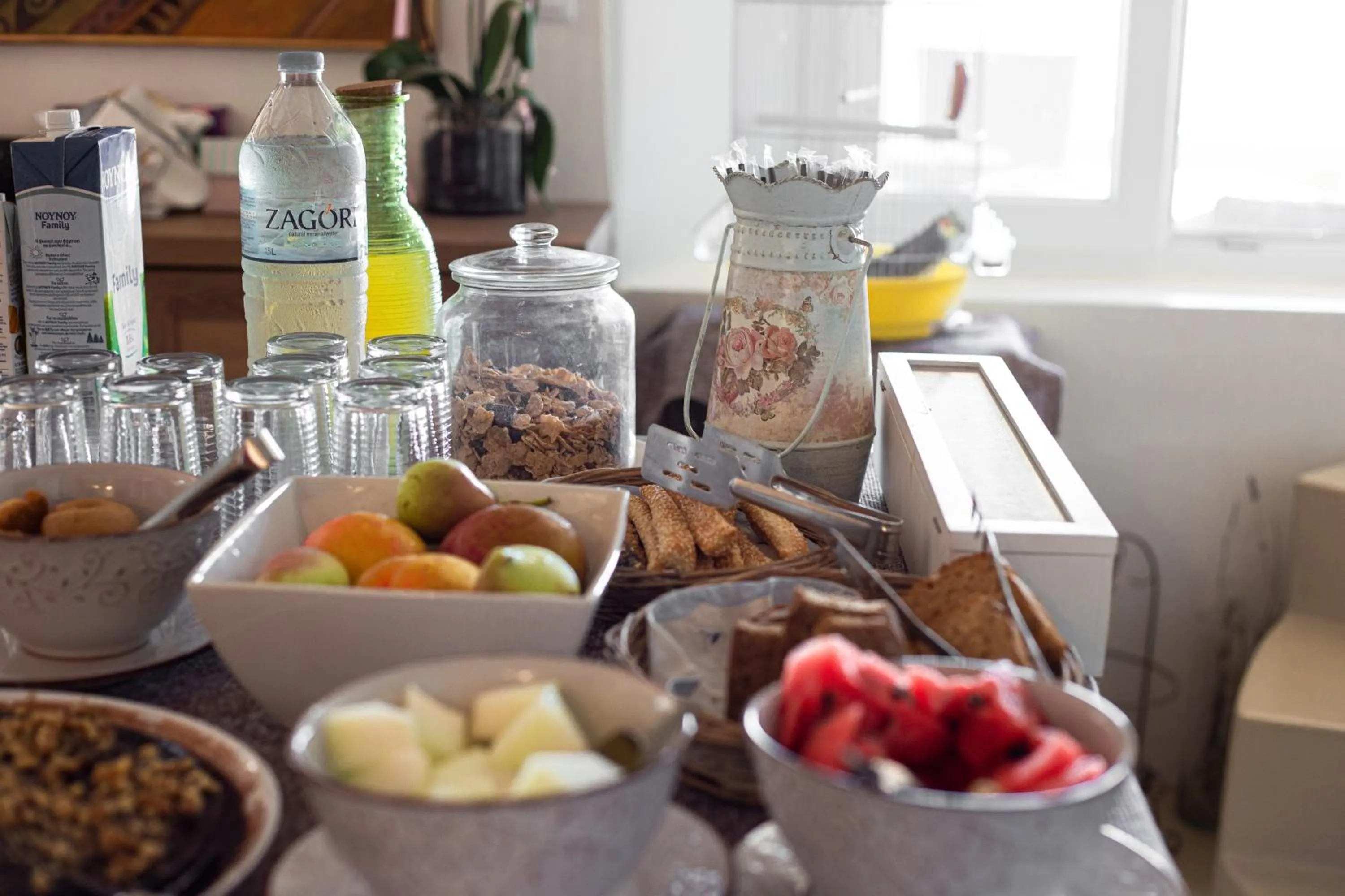 Buffet breakfast in Aegean Castle Andros – Adults Only