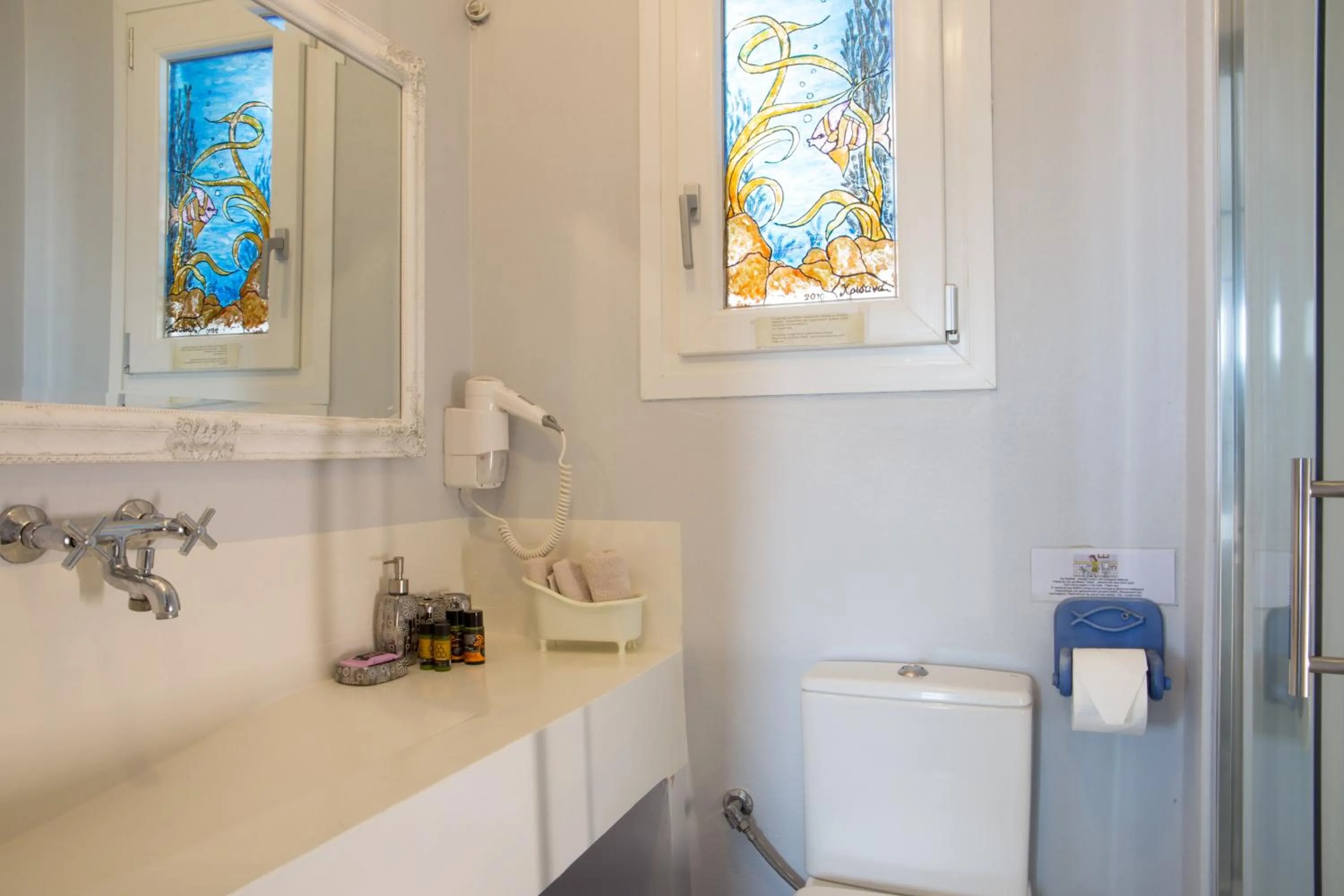 Bathroom in Aegean Castle Andros – Adults Only