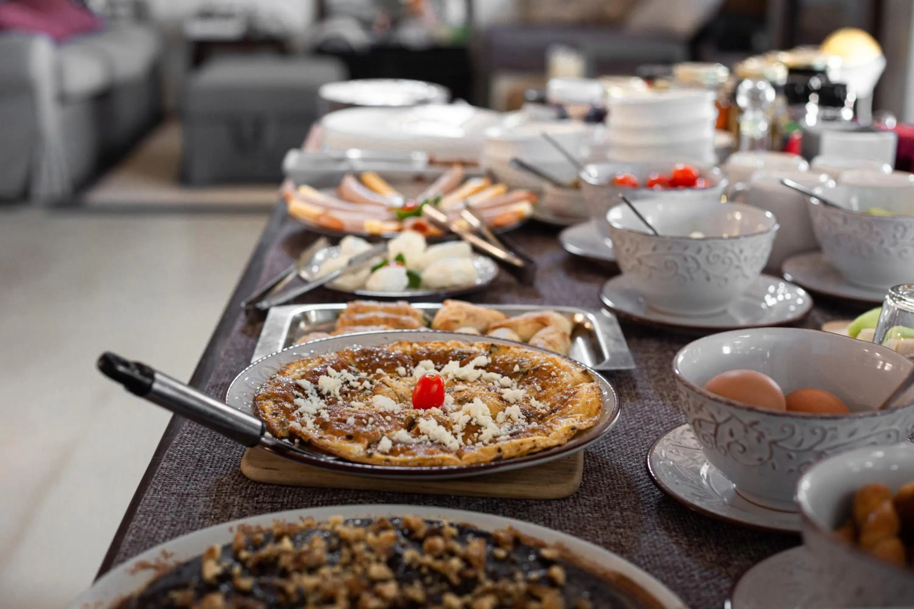 Buffet breakfast in Aegean Castle Andros – Adults Only