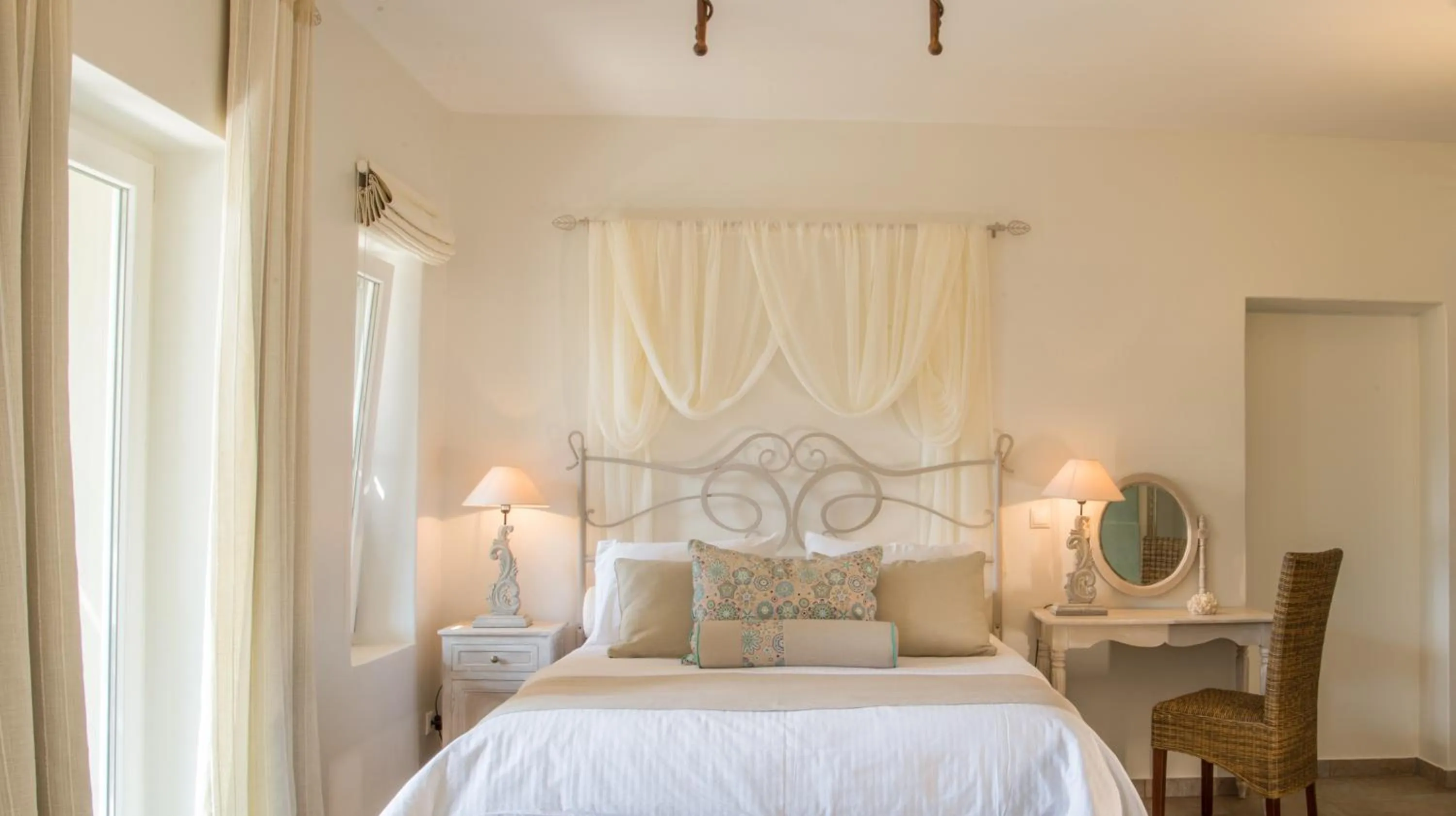 Bedroom, Bed in Aegean Castle Andros – Adults Only