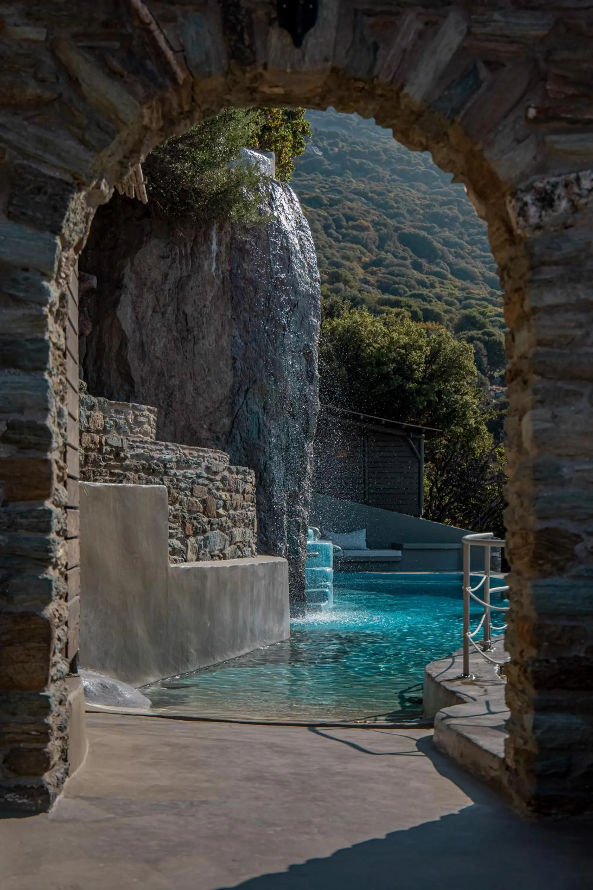 Swimming pool in Aegean Castle Andros – Adults Only