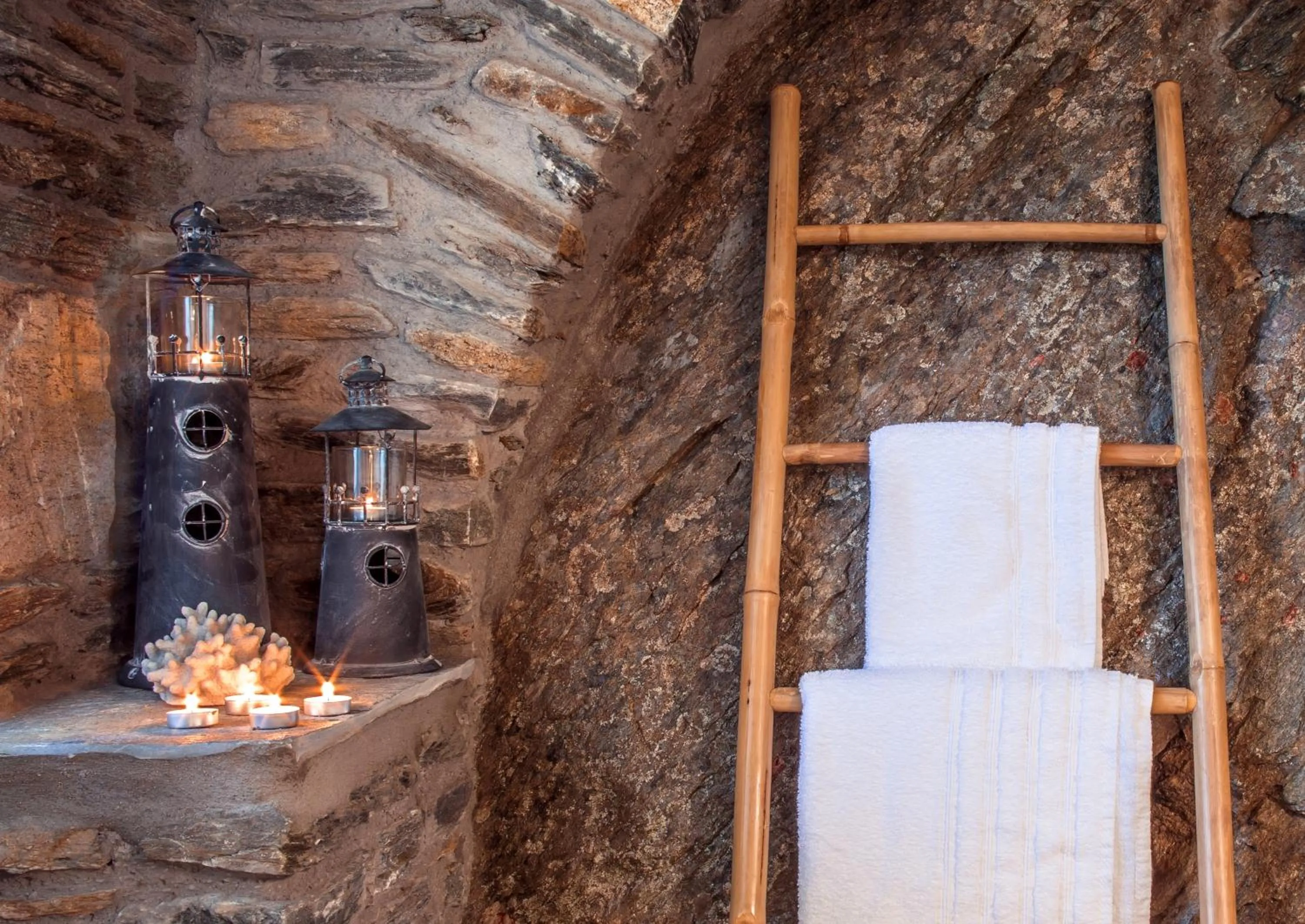 Bathroom in Aegean Castle Andros – Adults Only