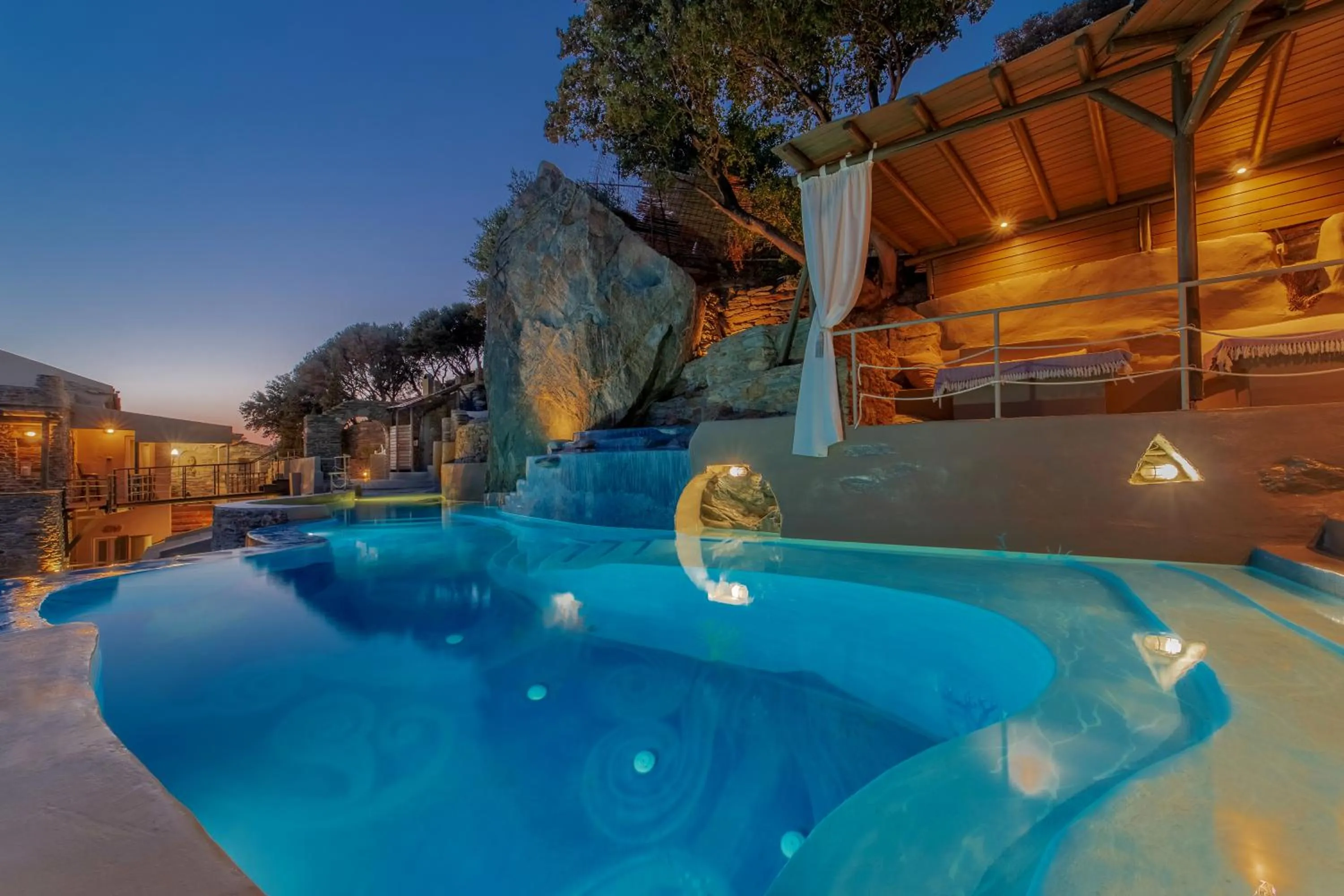 Swimming pool in Aegean Castle Andros – Adults Only