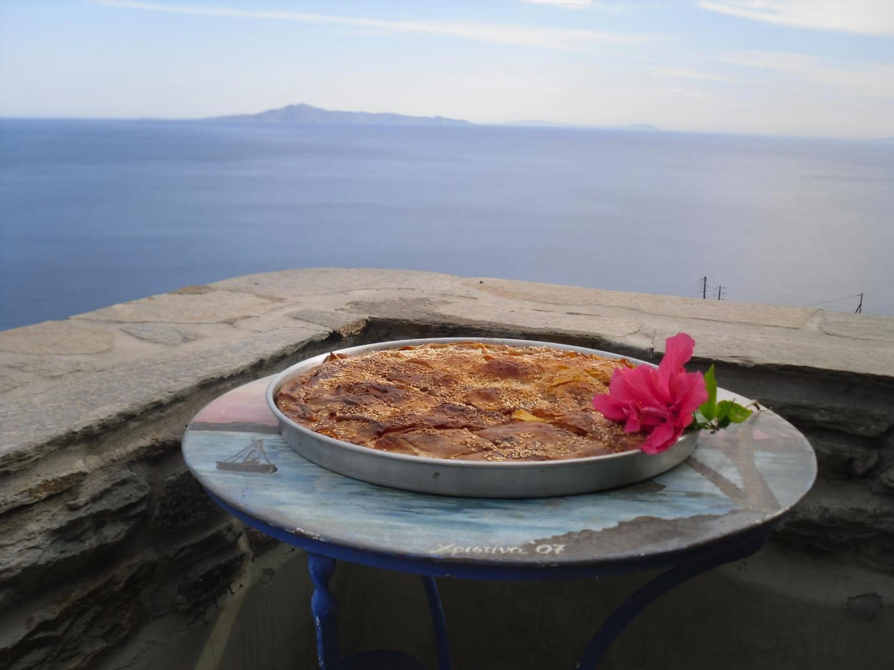 Food in Aegean Castle Andros – Adults Only