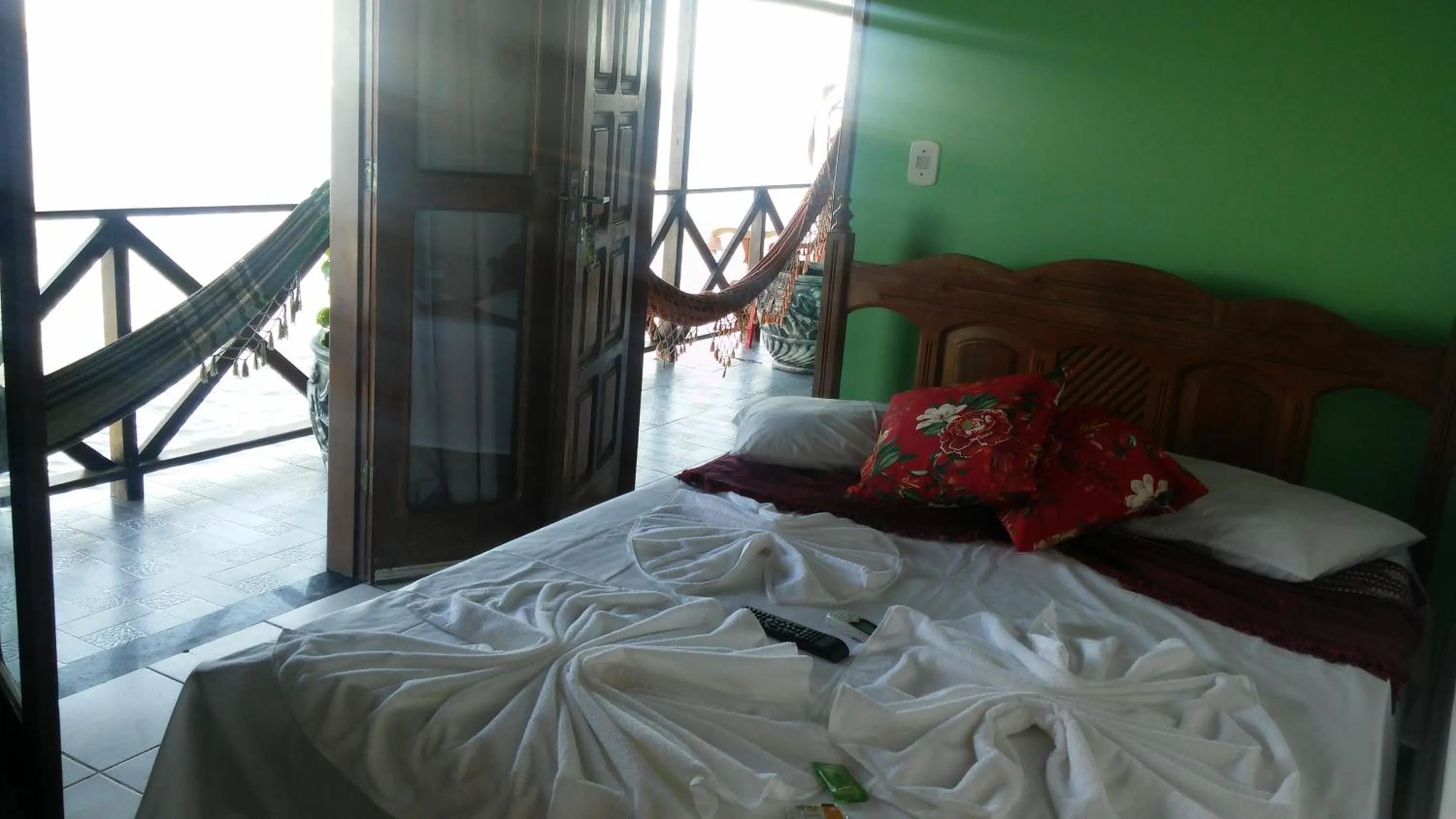 Bed in Pousada Tranquila