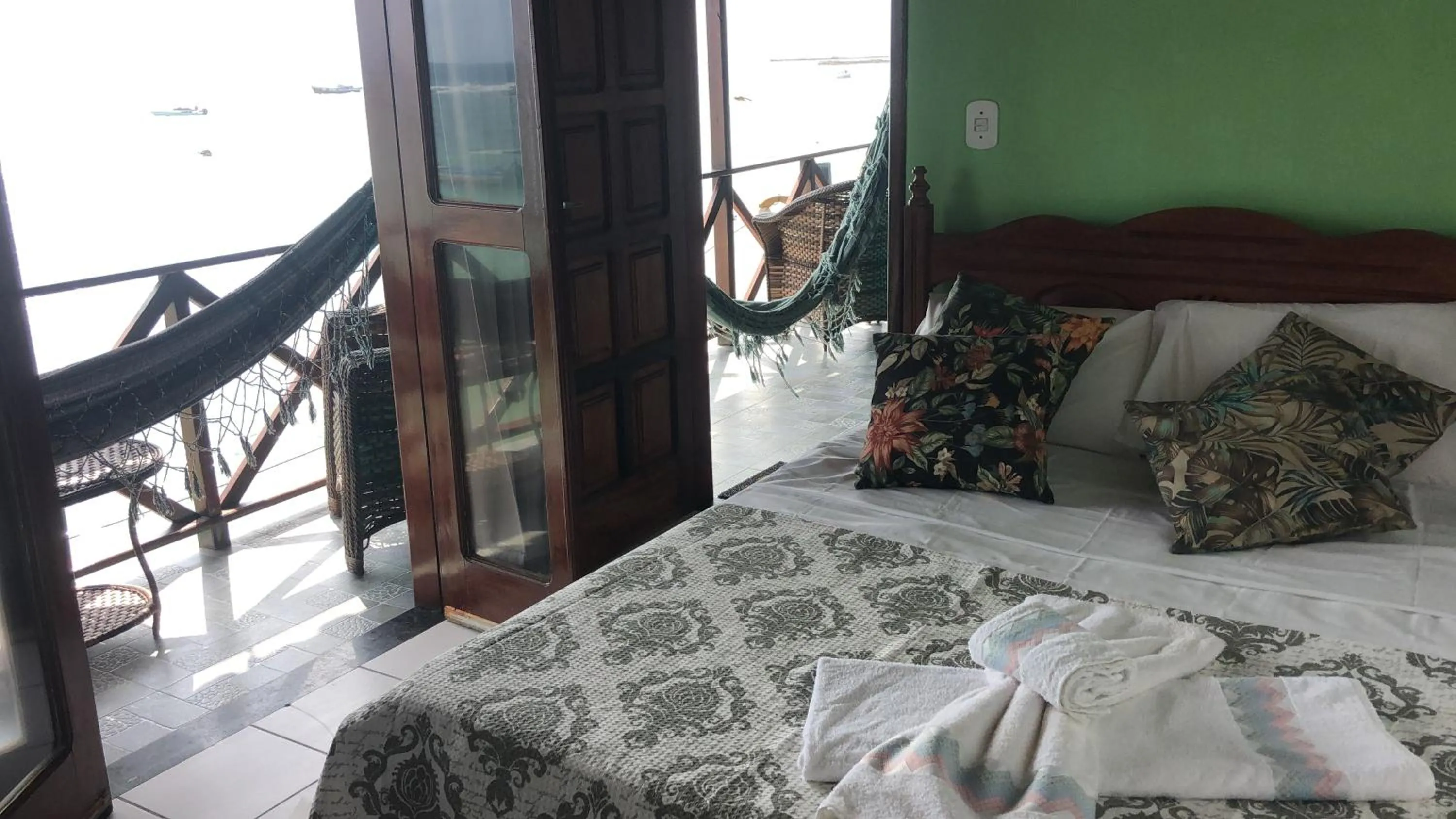 Bed in Pousada Tranquila