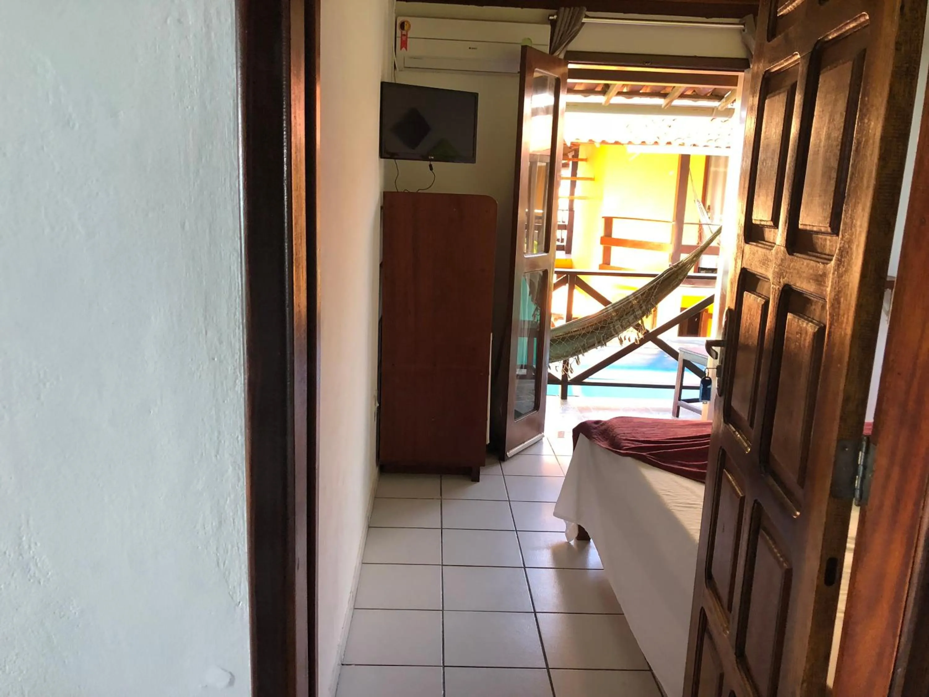 Bed in Pousada Tranquila