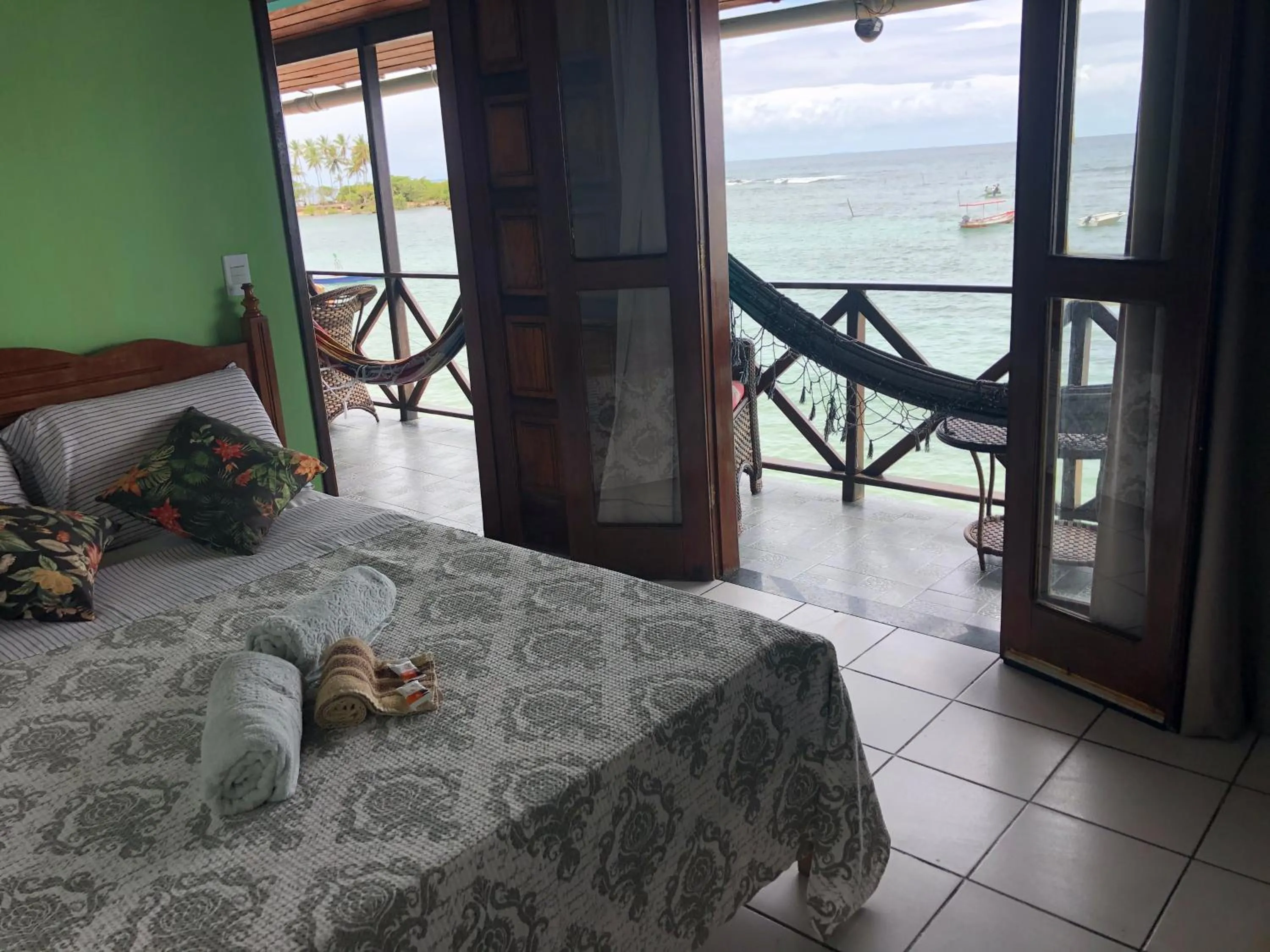 Bed in Pousada Tranquila