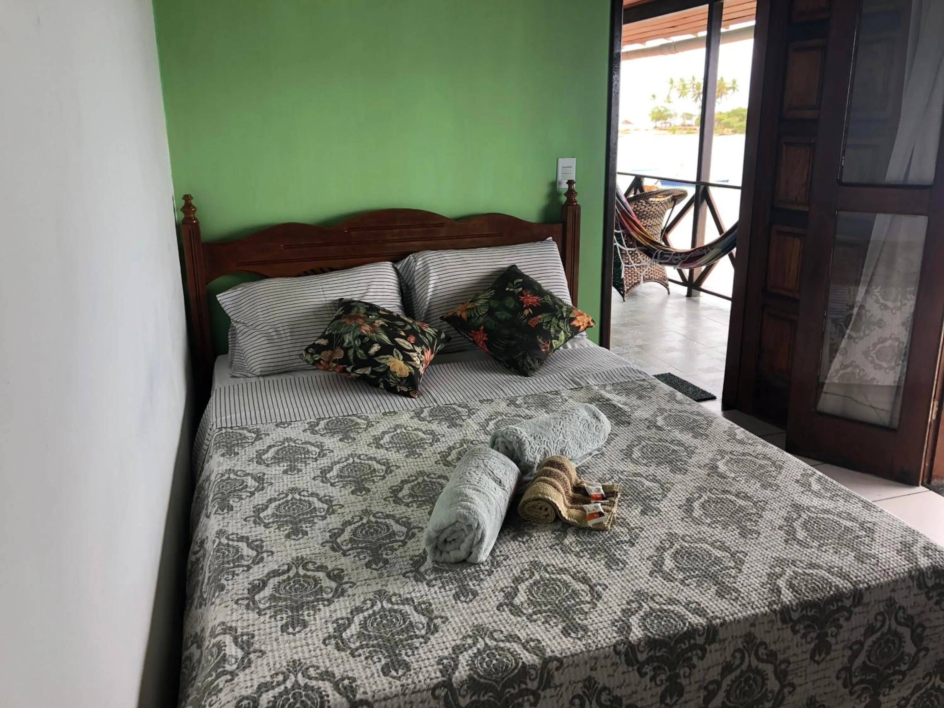 Bed in Pousada Tranquila