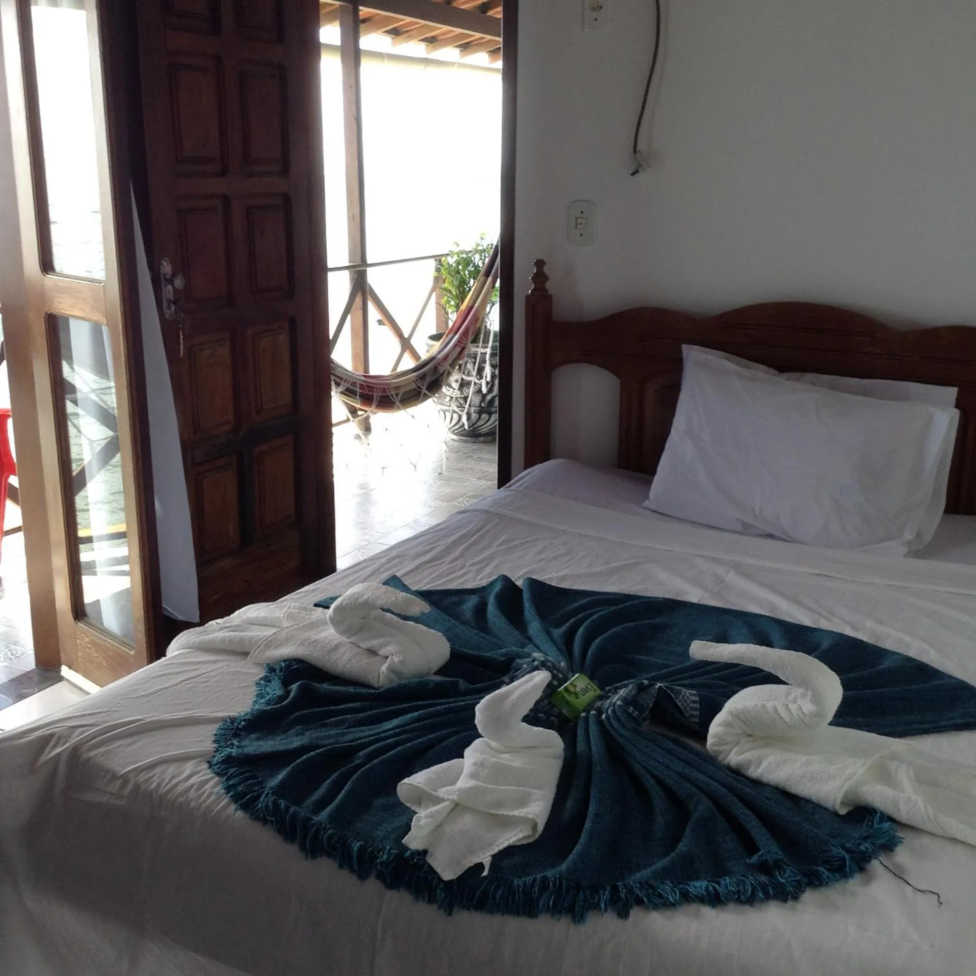 Bed in Pousada Tranquila