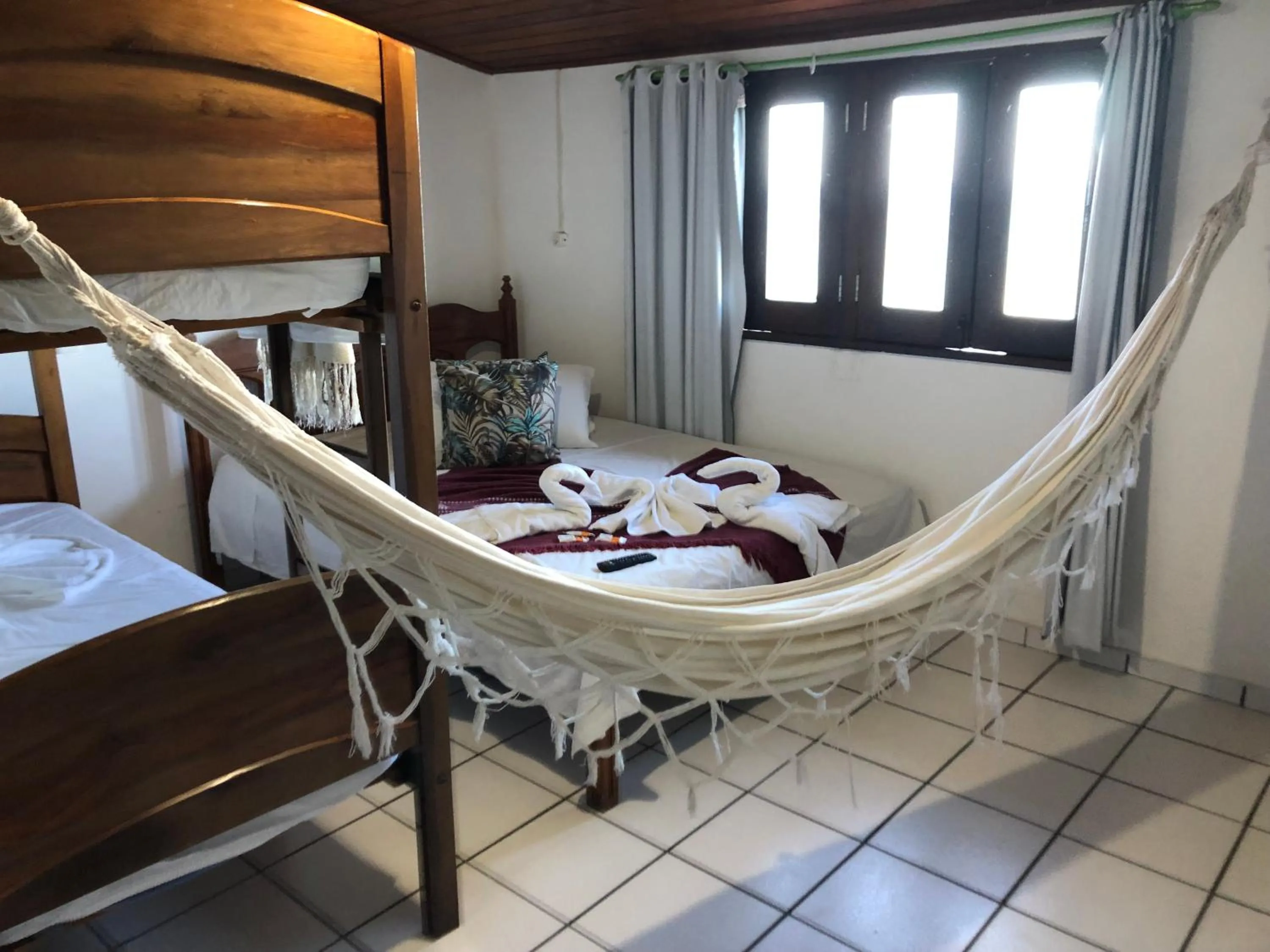 Bed in Pousada Tranquila