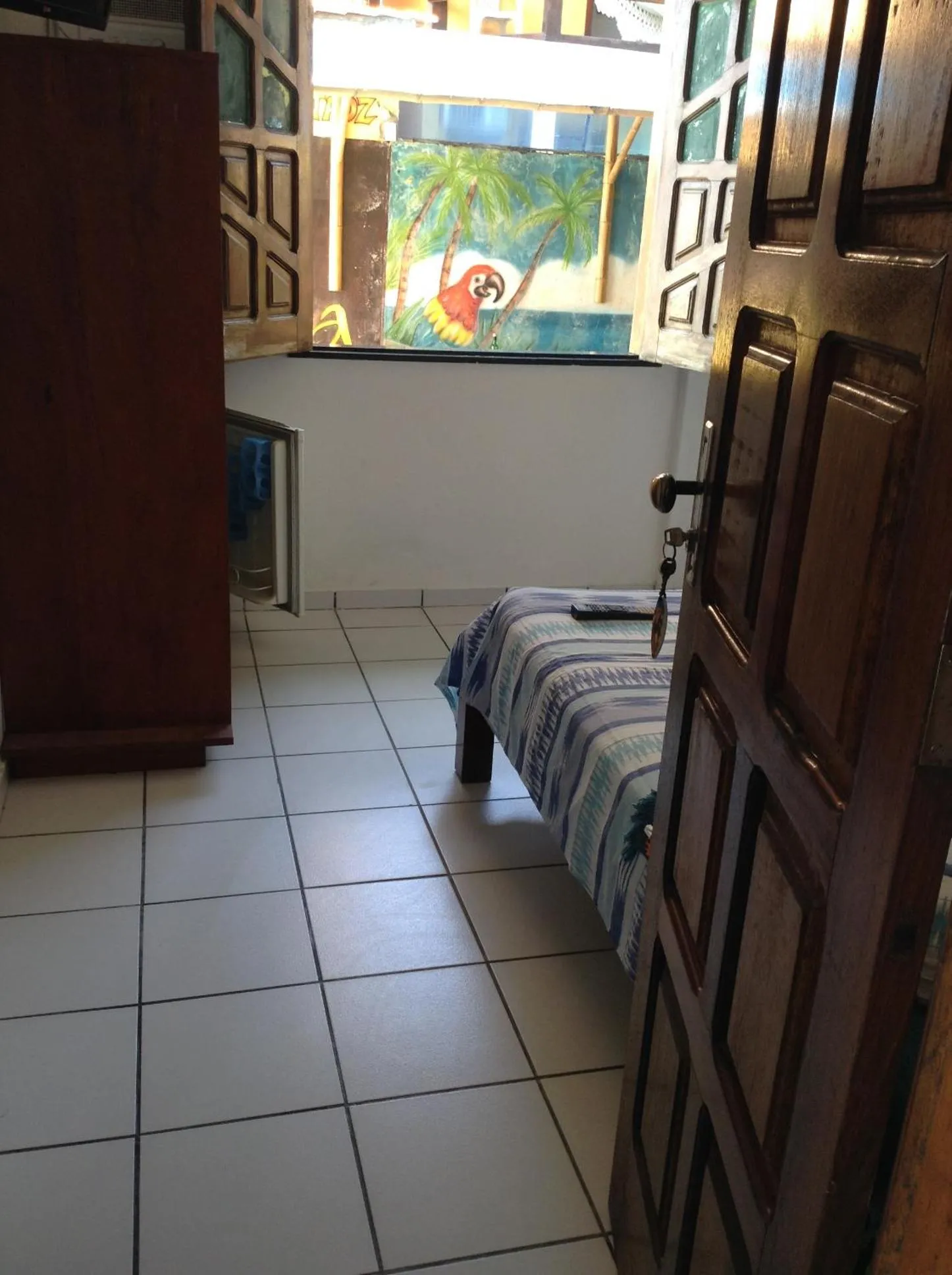 Bed in Pousada Tranquila