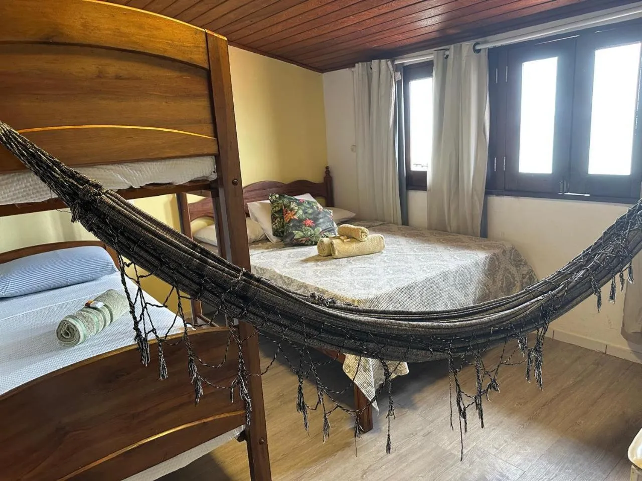 Bed in Pousada Tranquila