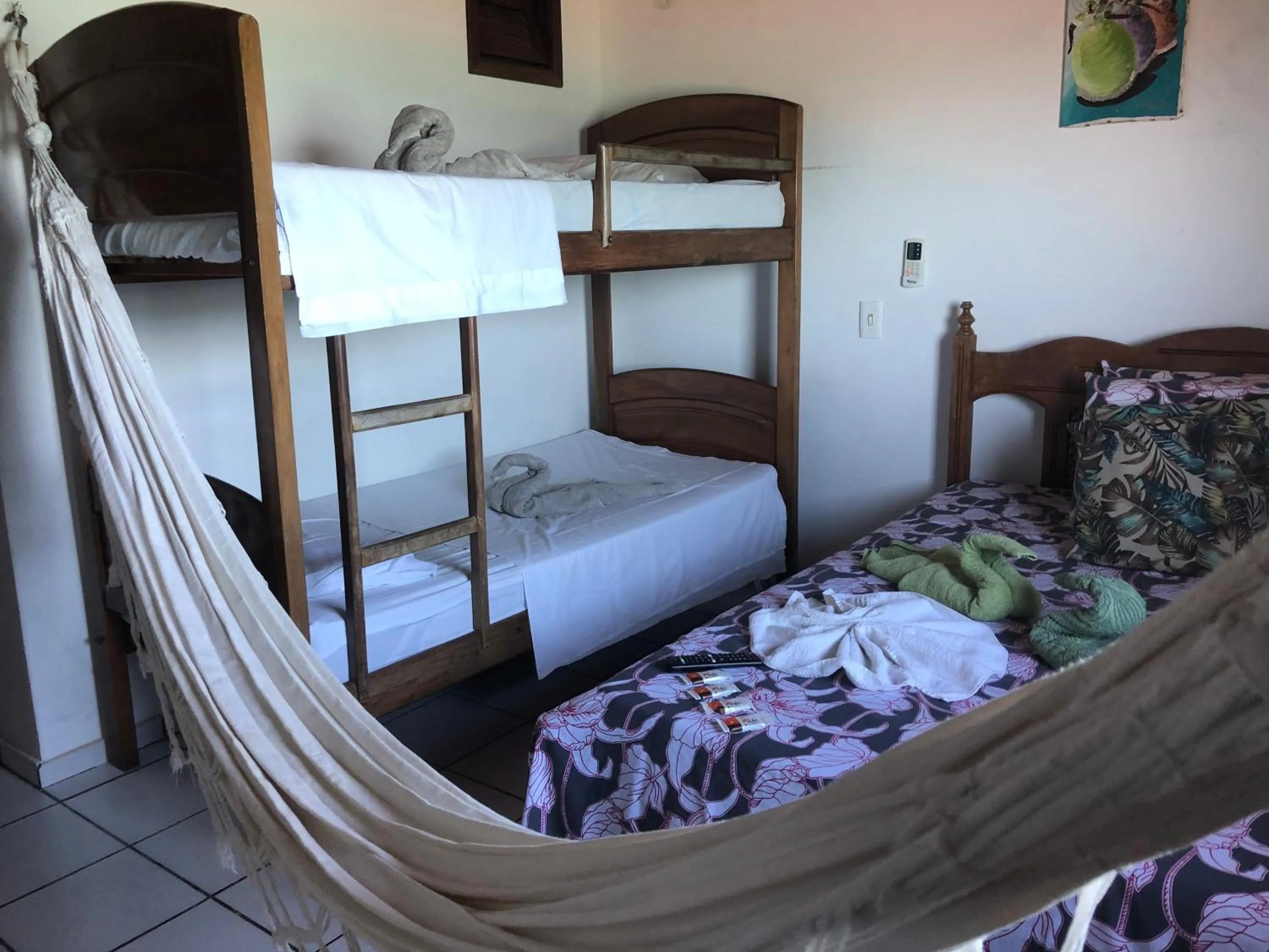 Bed in Pousada Tranquila