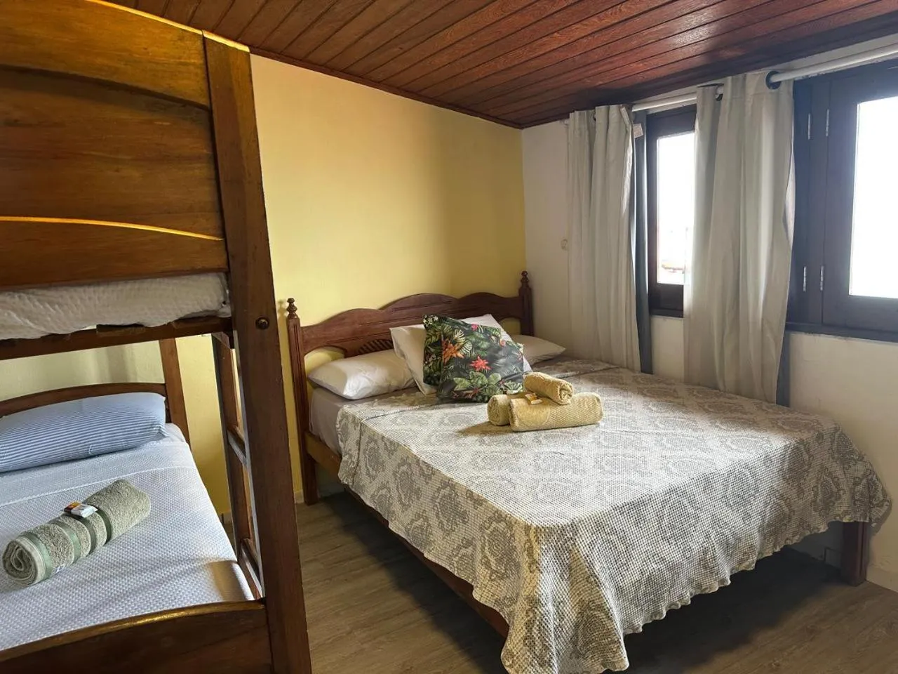 Bed in Pousada Tranquila