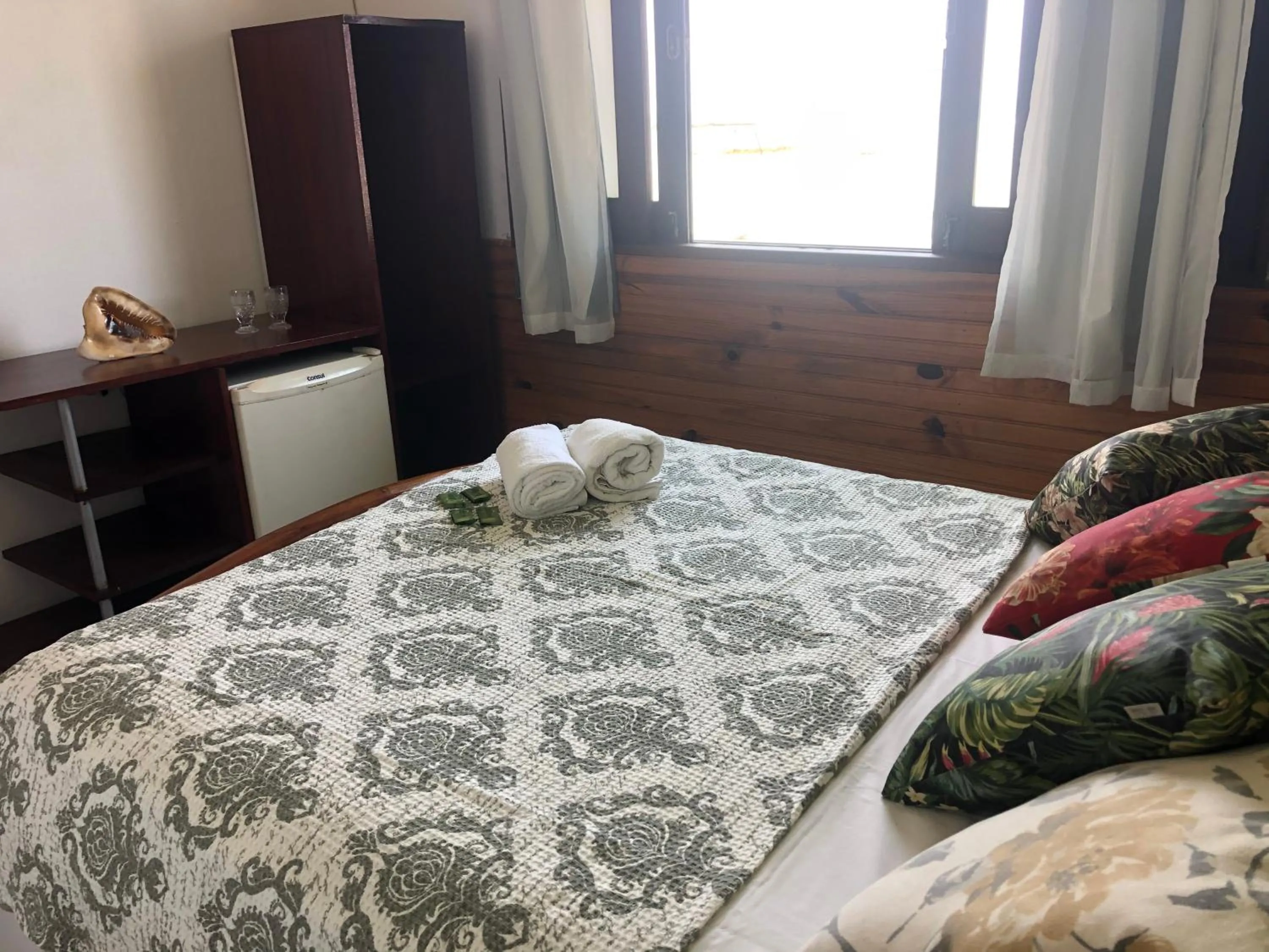 Bed in Pousada Tranquila