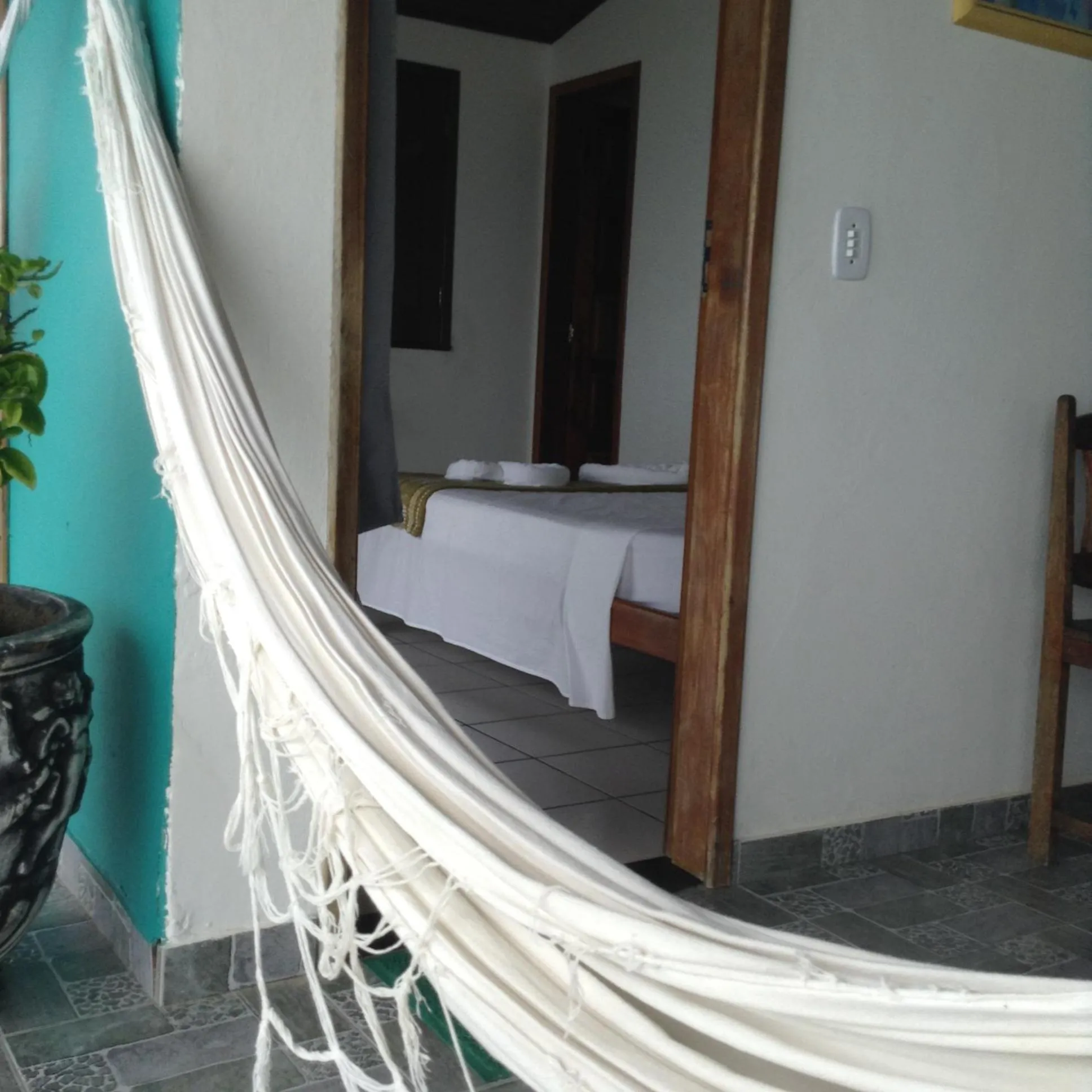 Bed in Pousada Tranquila
