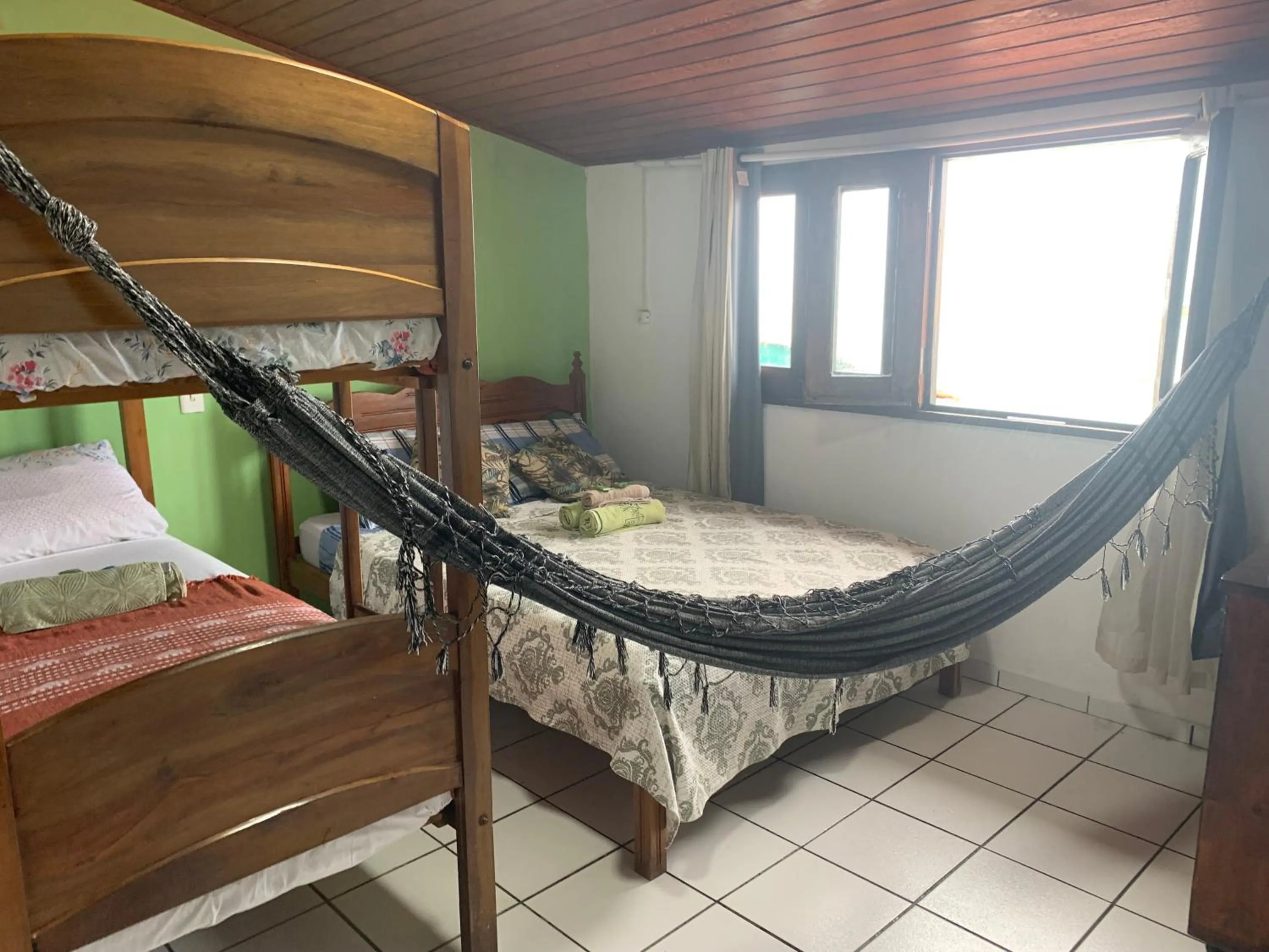 Bed in Pousada Tranquila