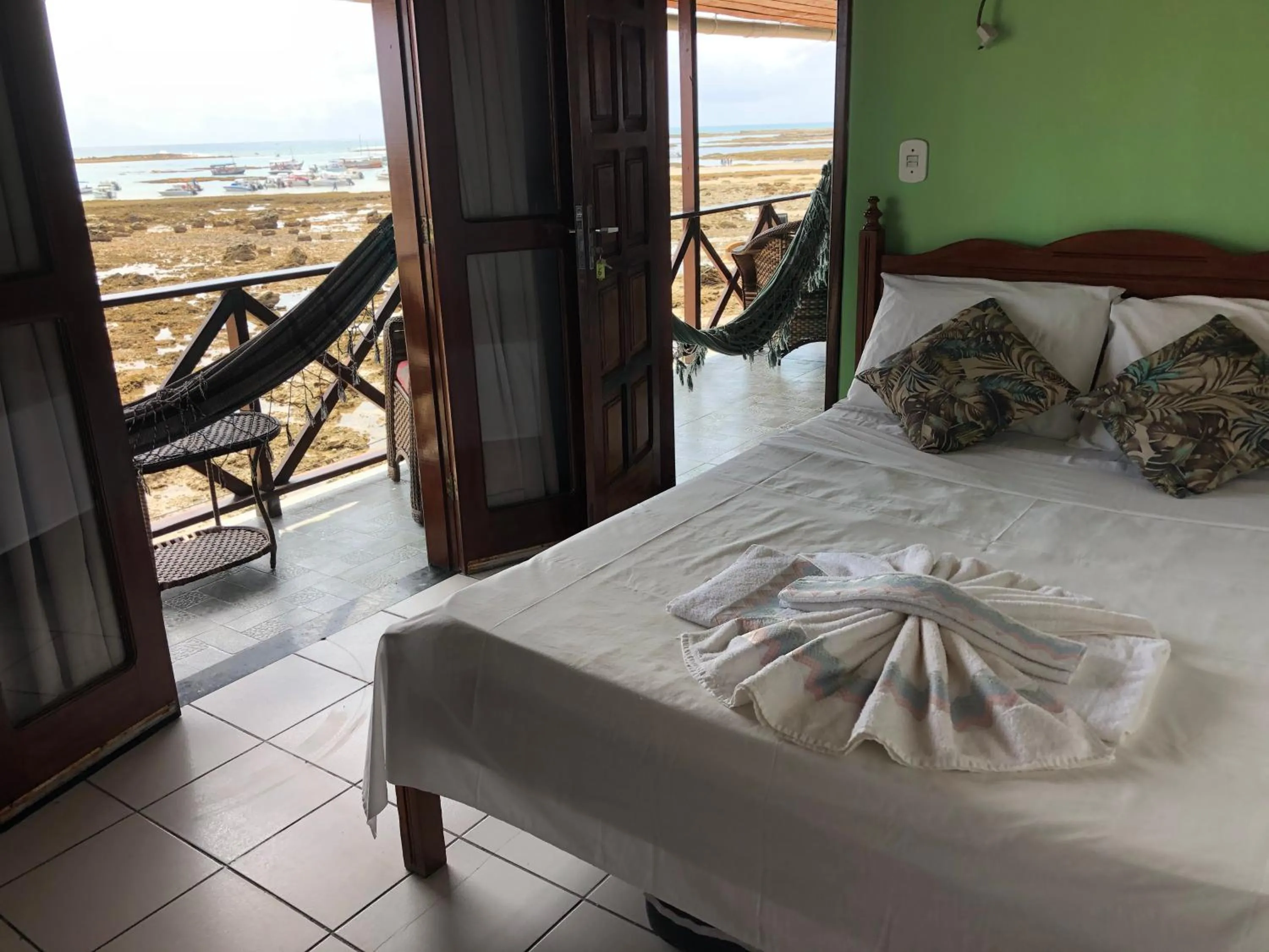 Bed in Pousada Tranquila