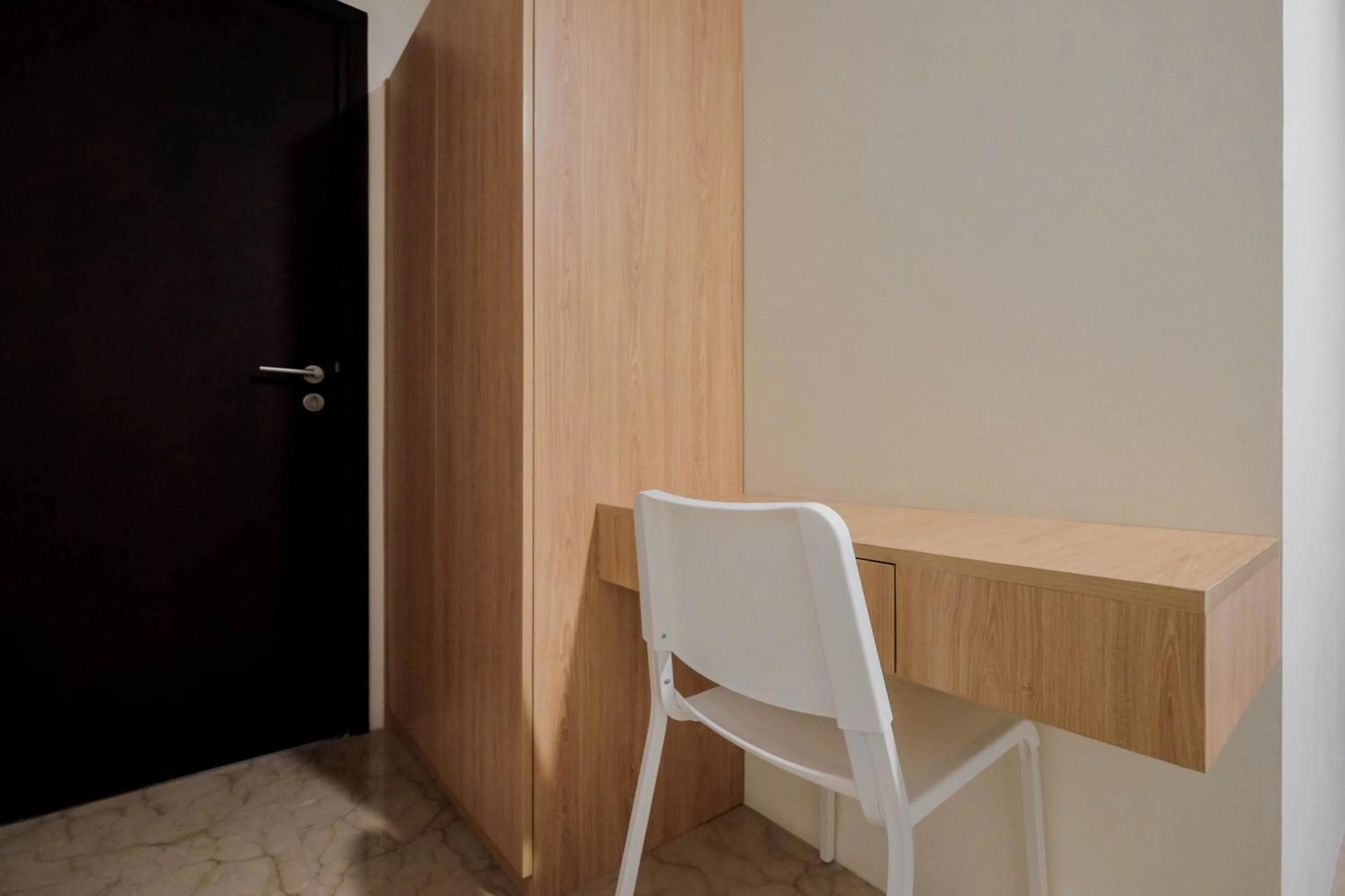 Bedroom in Comfy 3BR at L'Avenue Apartment Pancoran By Travelio