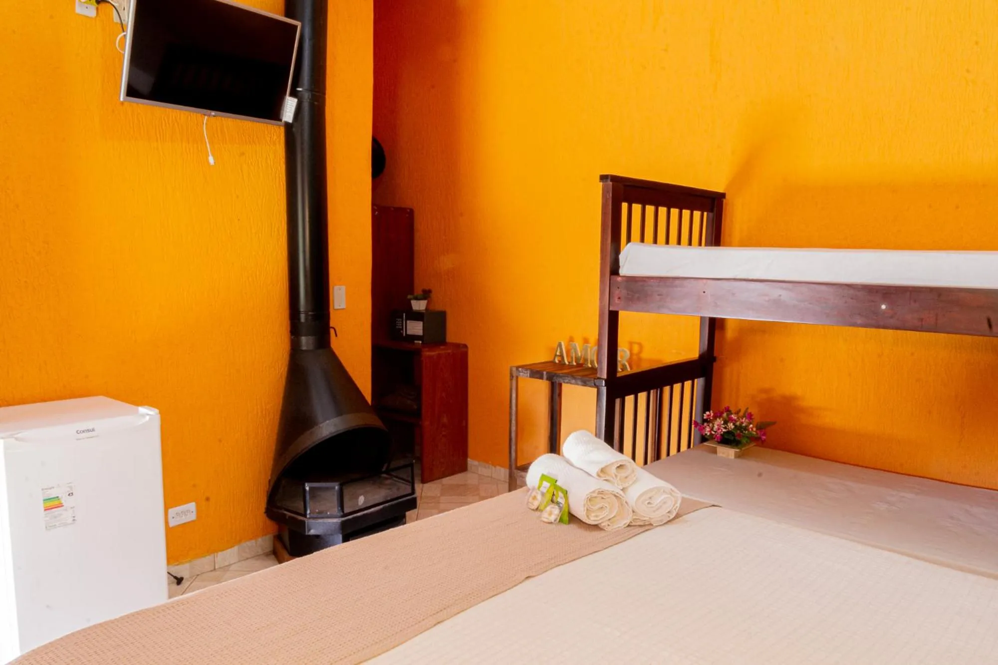 Bed in Pousada Bezerra