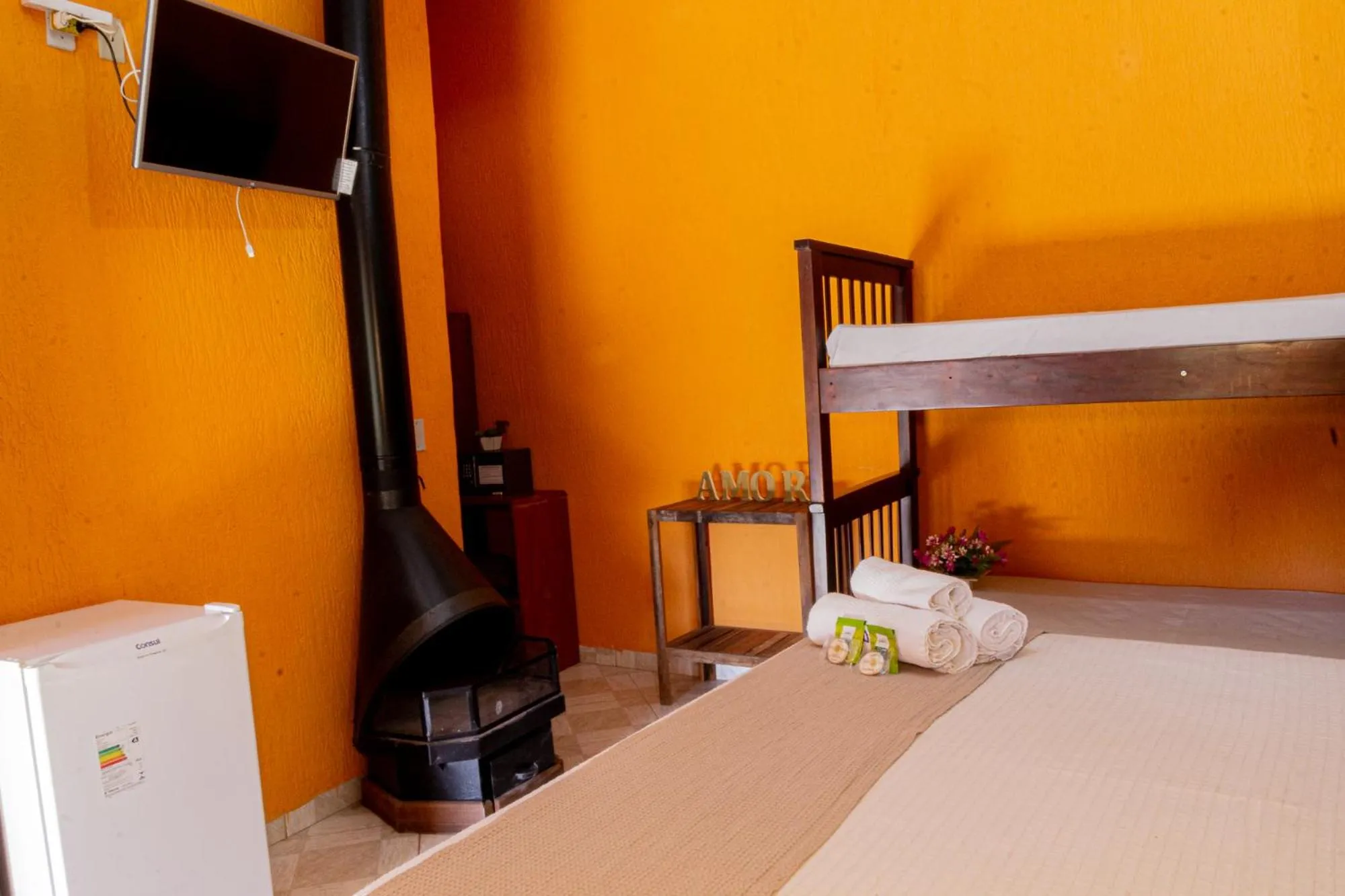 Bed in Pousada Bezerra