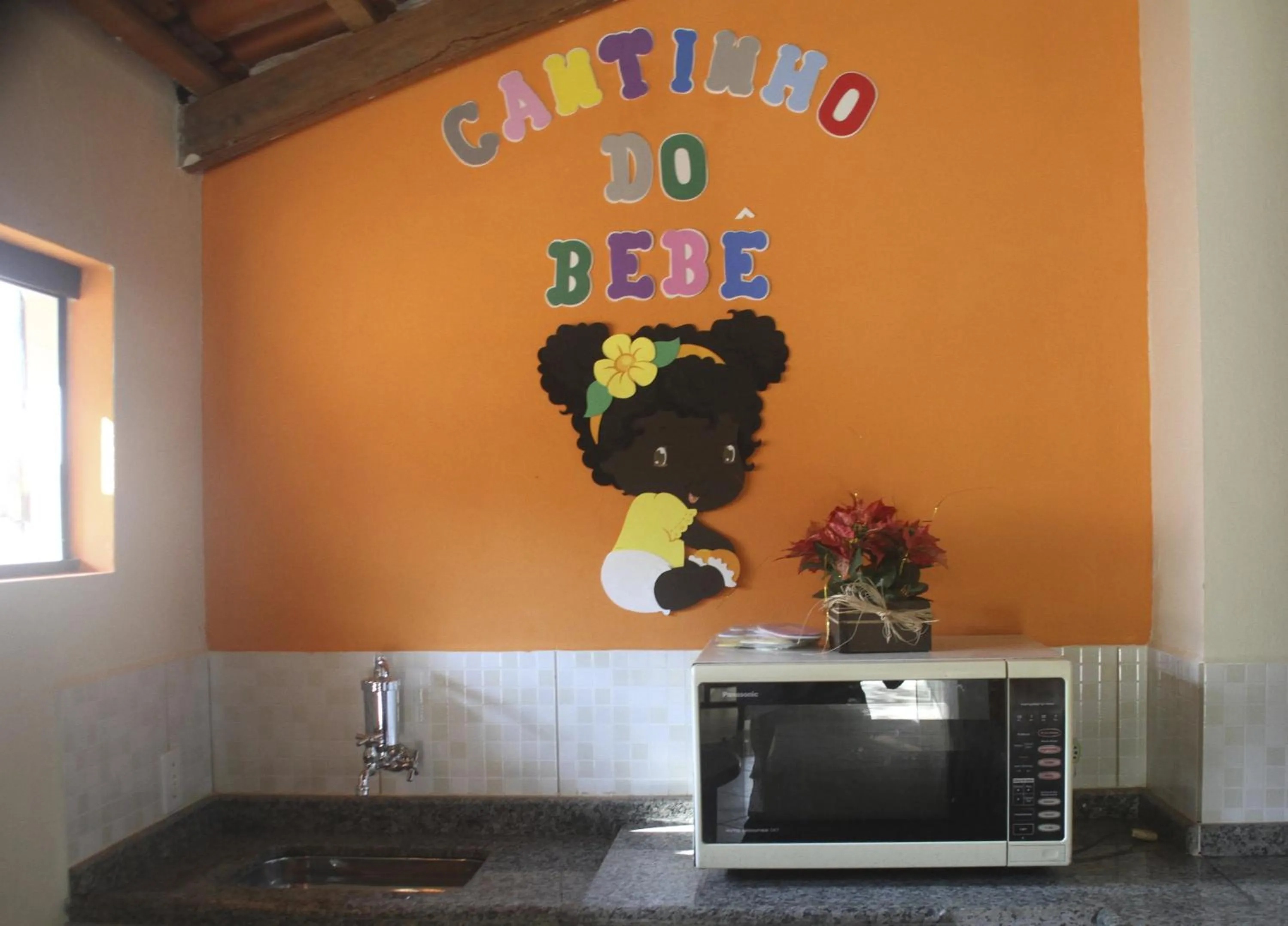 Kitchen or kitchenette in Pousada Bezerra