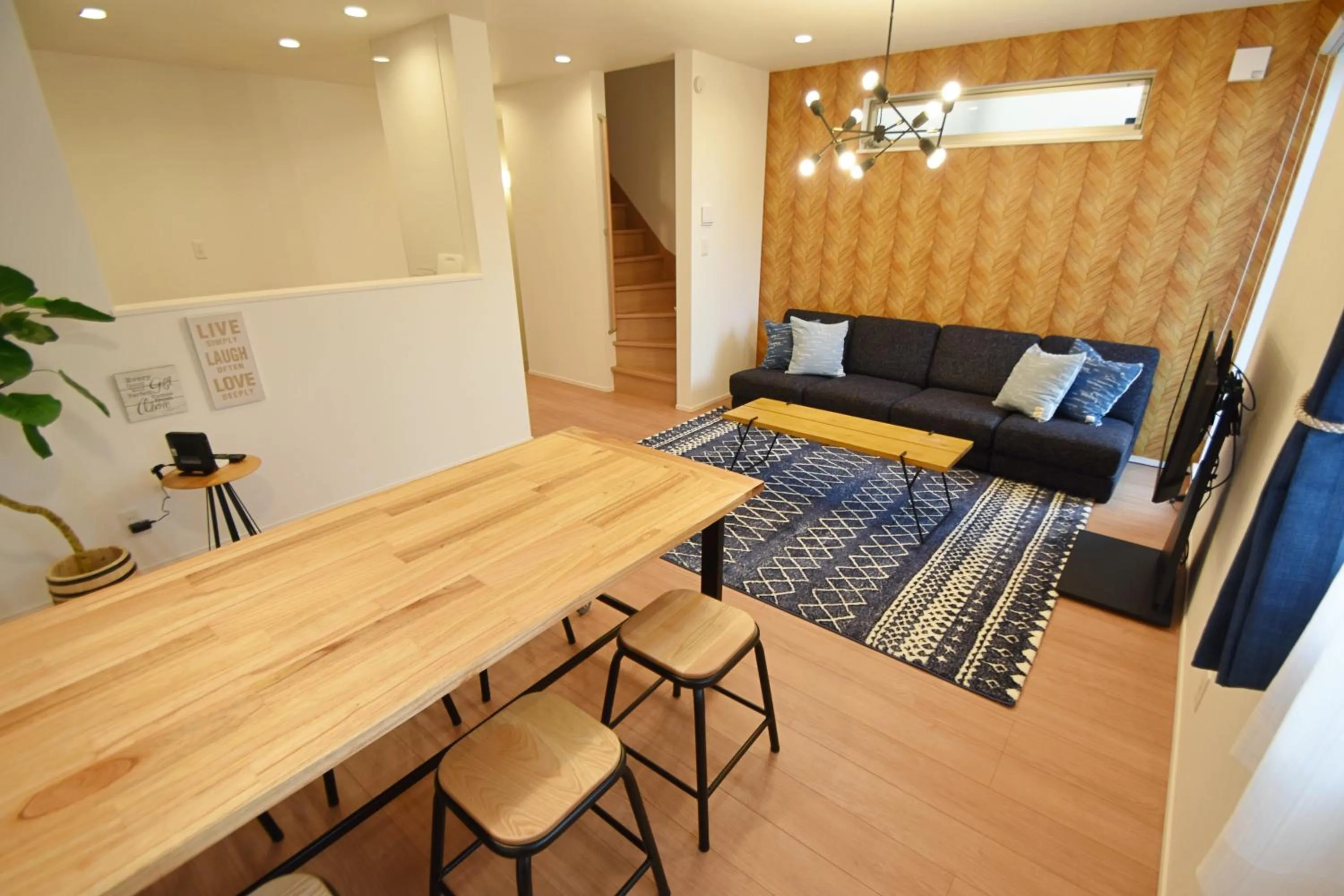 Living room in FINOA Residential Suite Asakusa/Oshiage Skytree