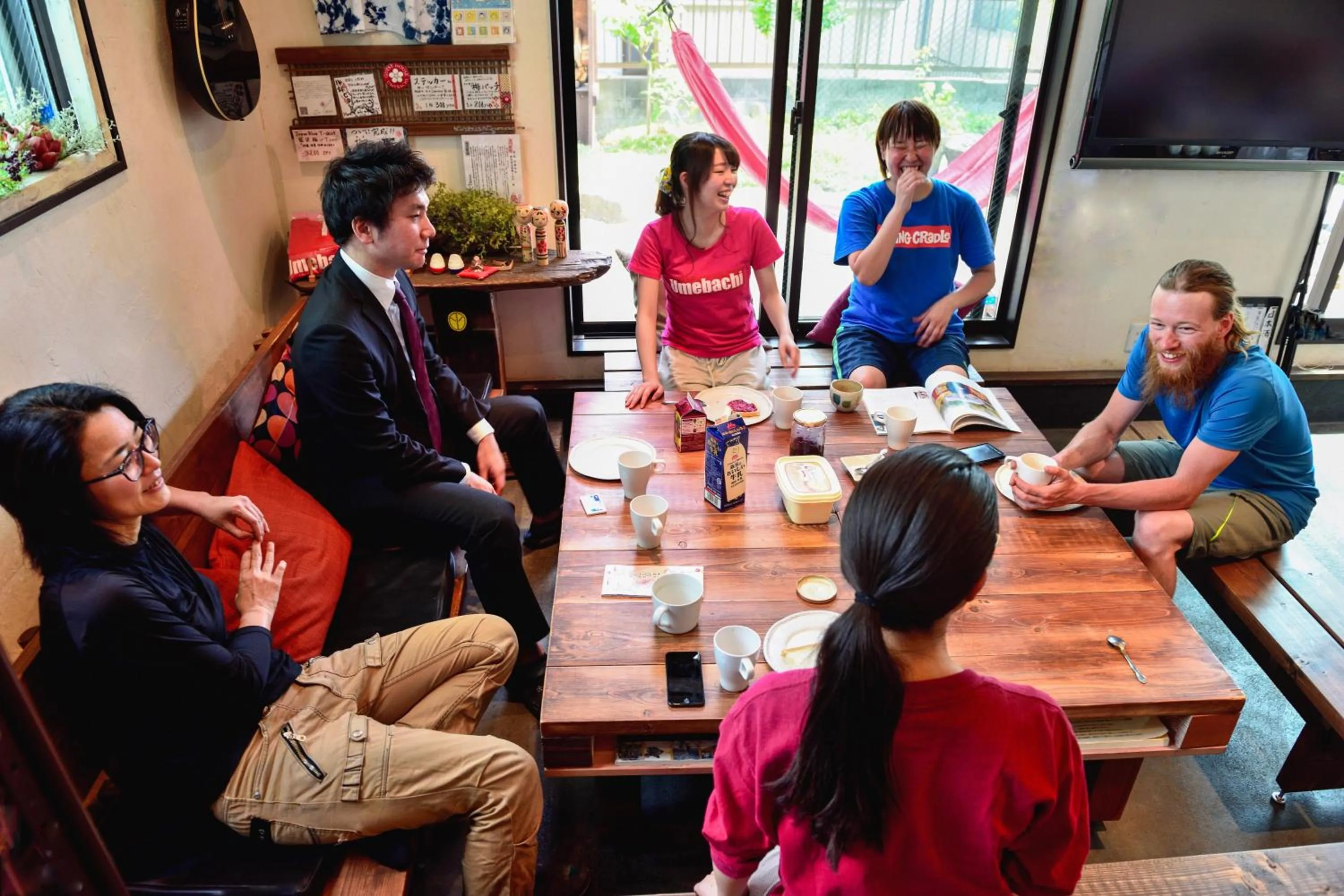 Breakfast in Sendai Guest House UMEBACHI