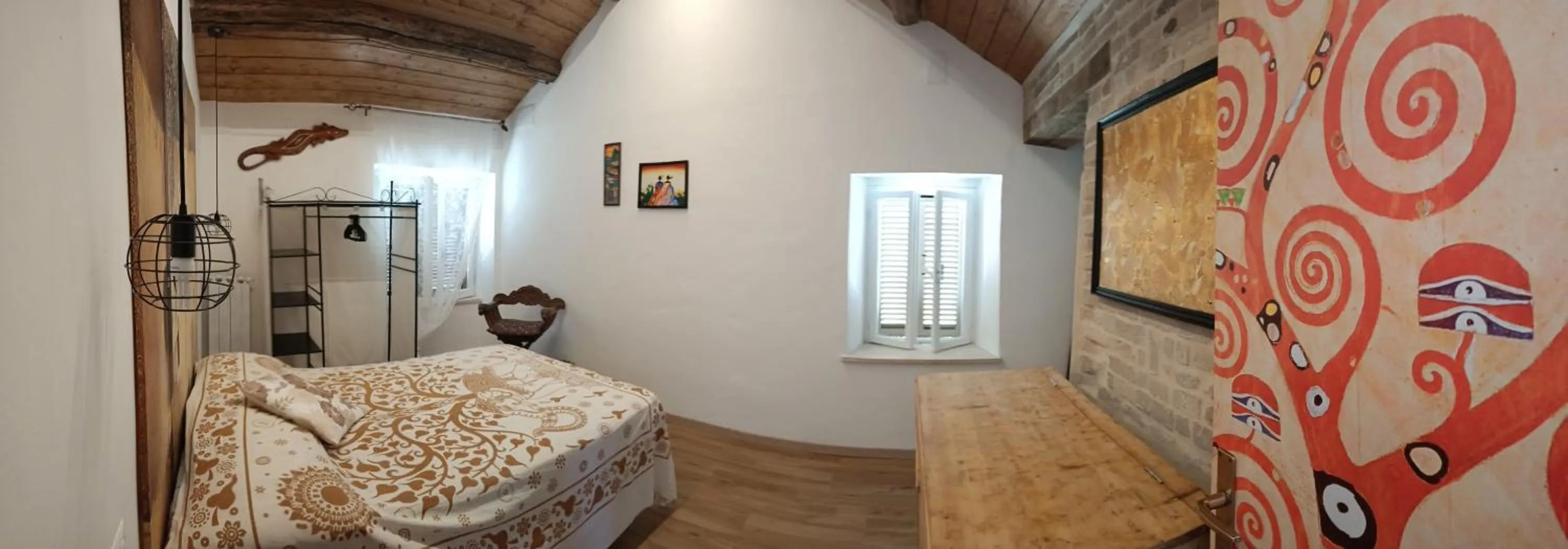 Bed in La casa sul tetto, Room's & Glamping