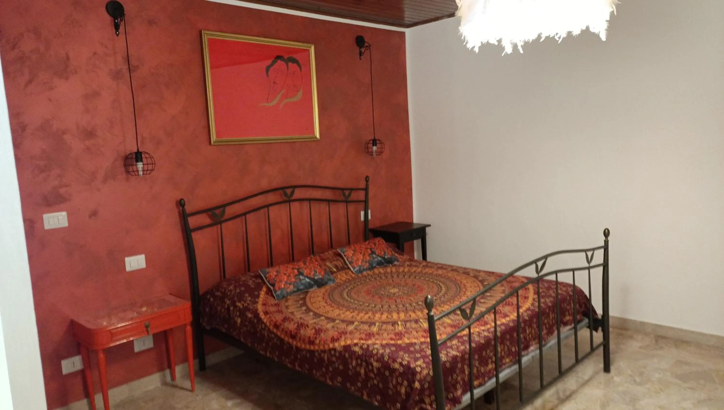 Bed in La casa sul tetto, Room's & Glamping