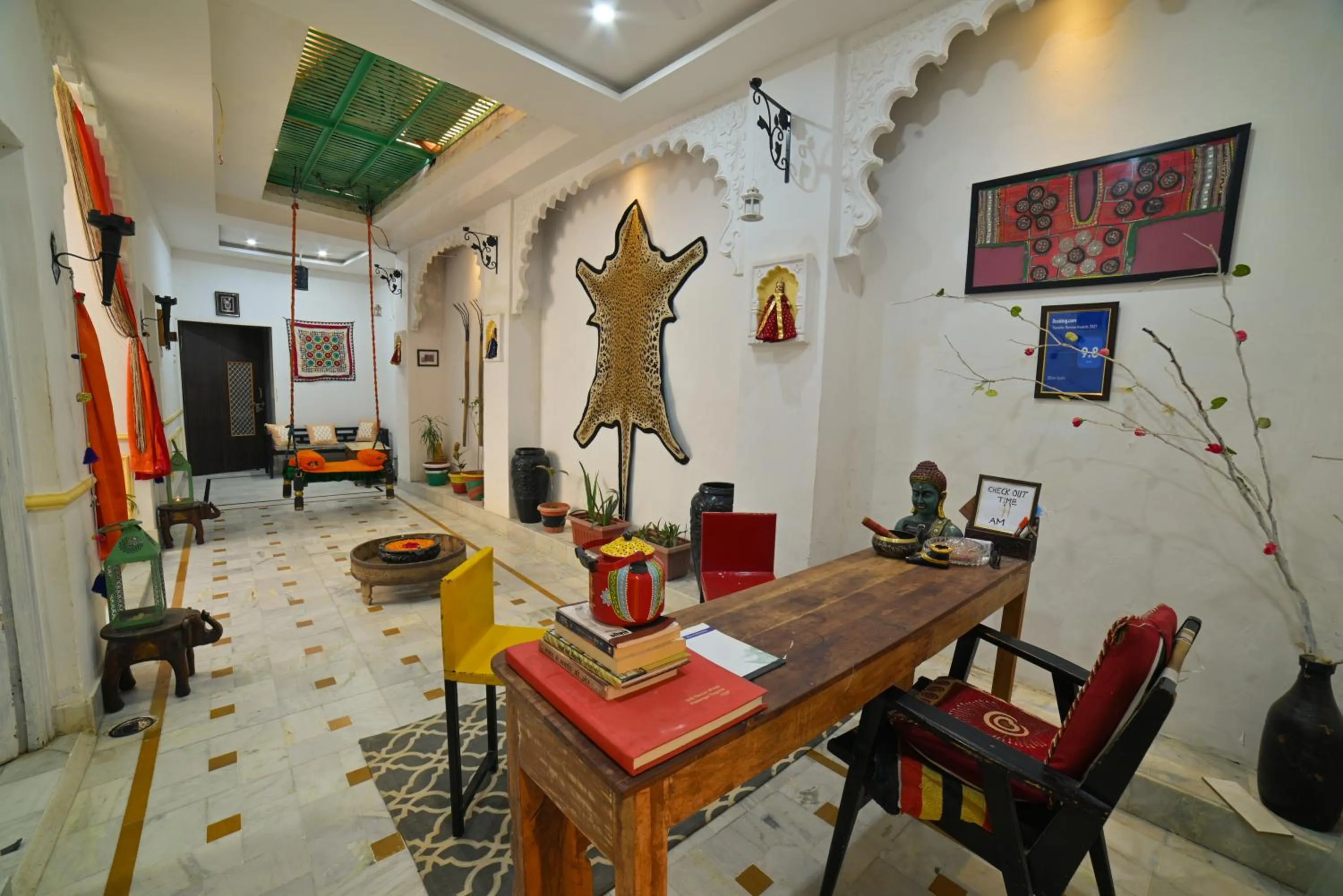 Seating area in Bhim Kothi