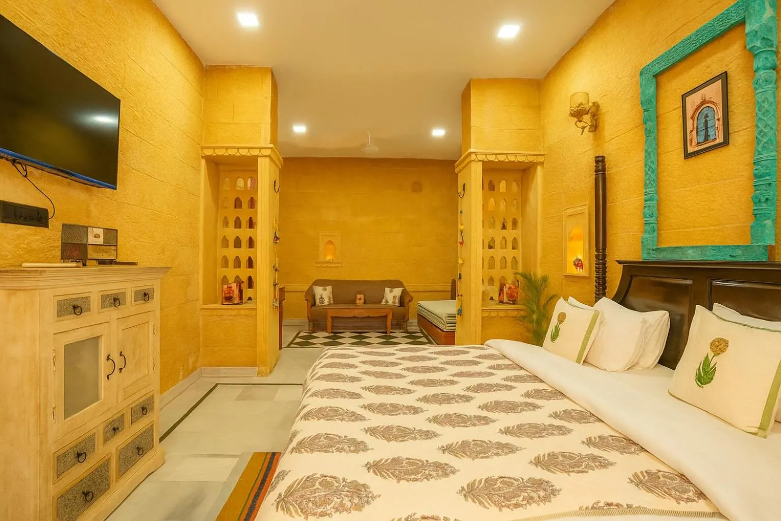 Bedroom in Bhim Kothi
