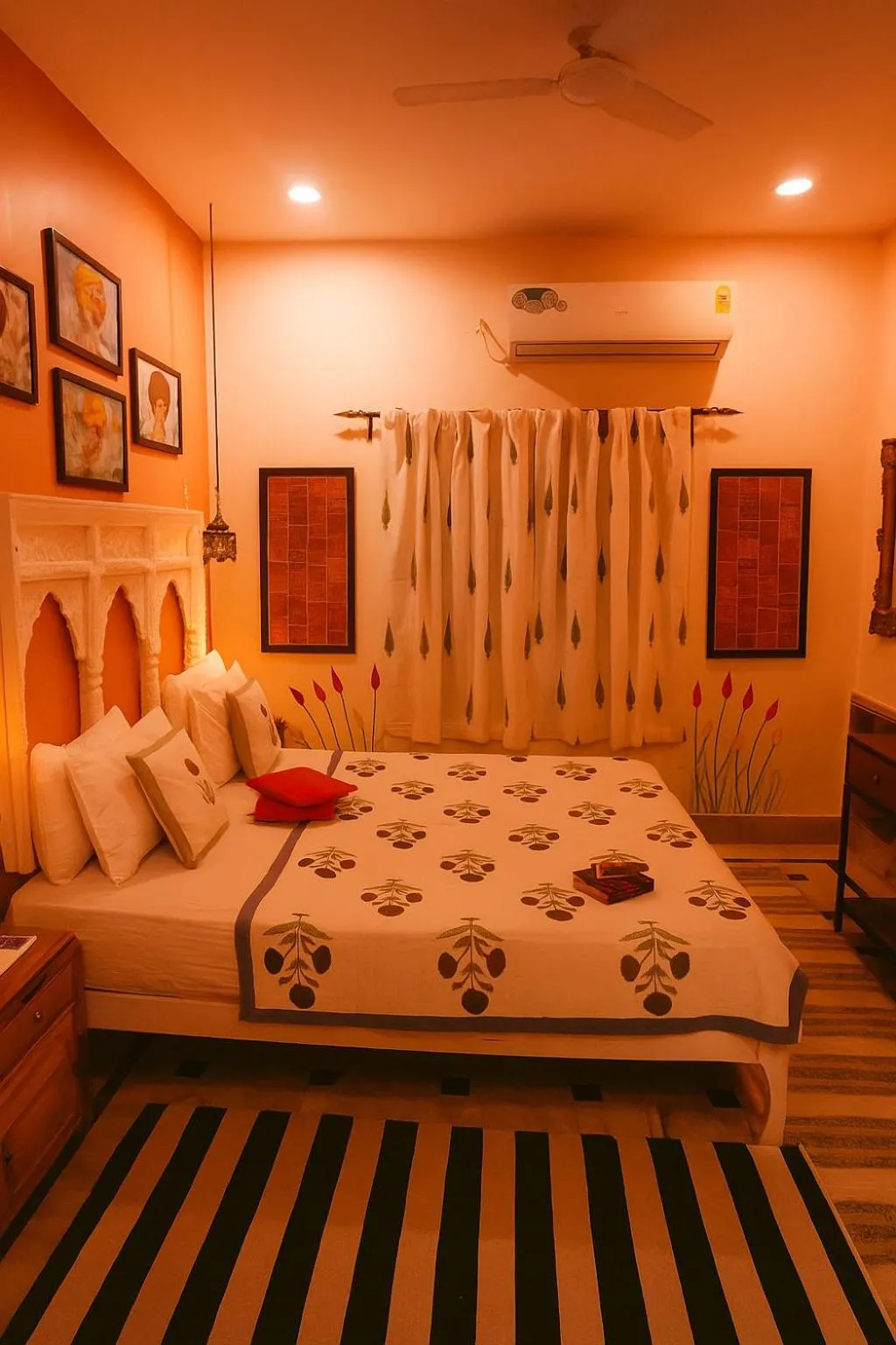 Bedroom in Bhim Kothi