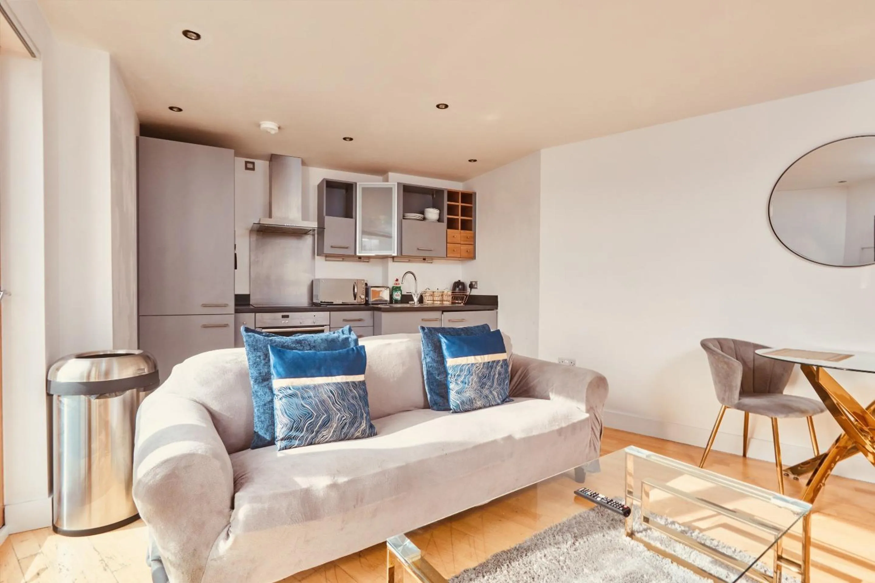 Living room in Modern Leeds City Apartment