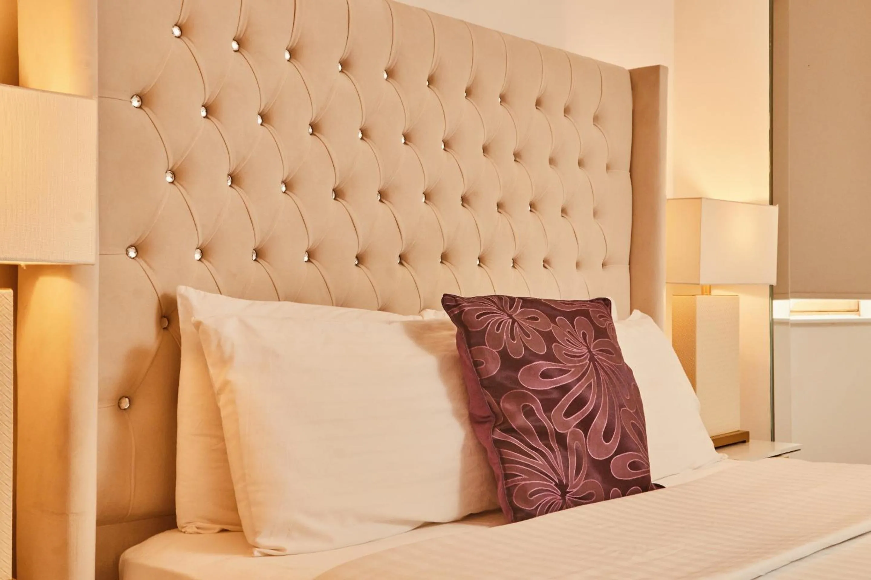 Bedroom, Bed in Modern Leeds City Apartment