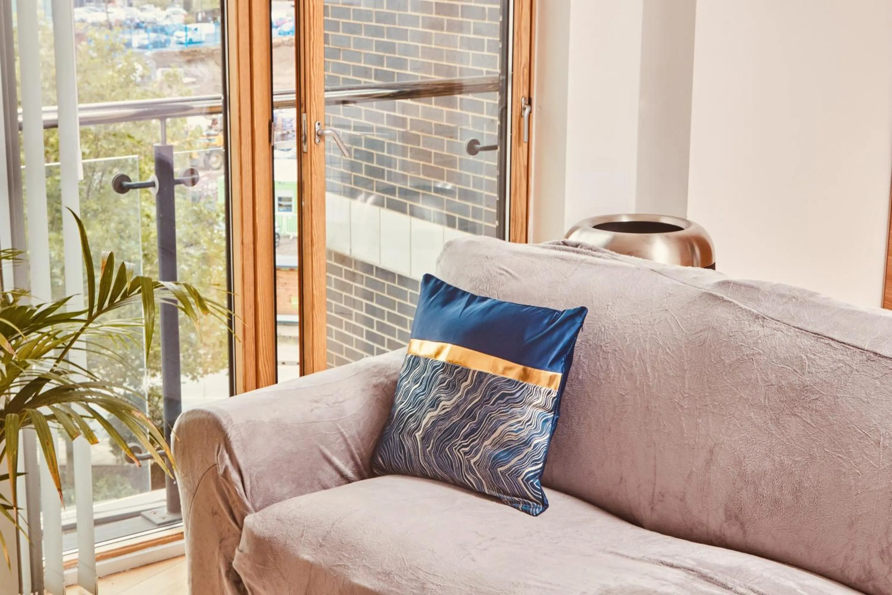 Living room in Modern Leeds City Apartment