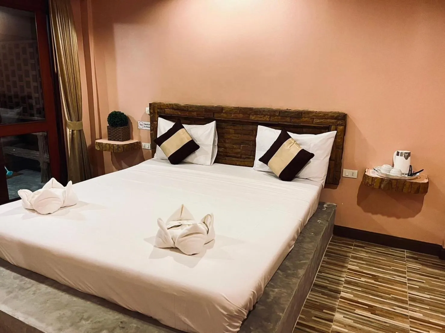 Bed in Haad Khuad Resort