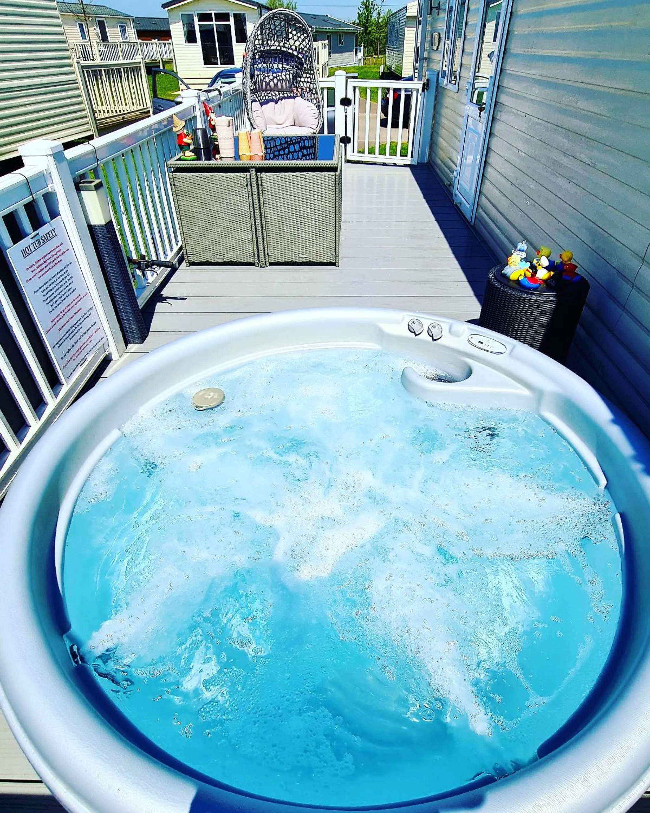 View (from property/room) in Tattershall Luxury Hot Tub Caravan