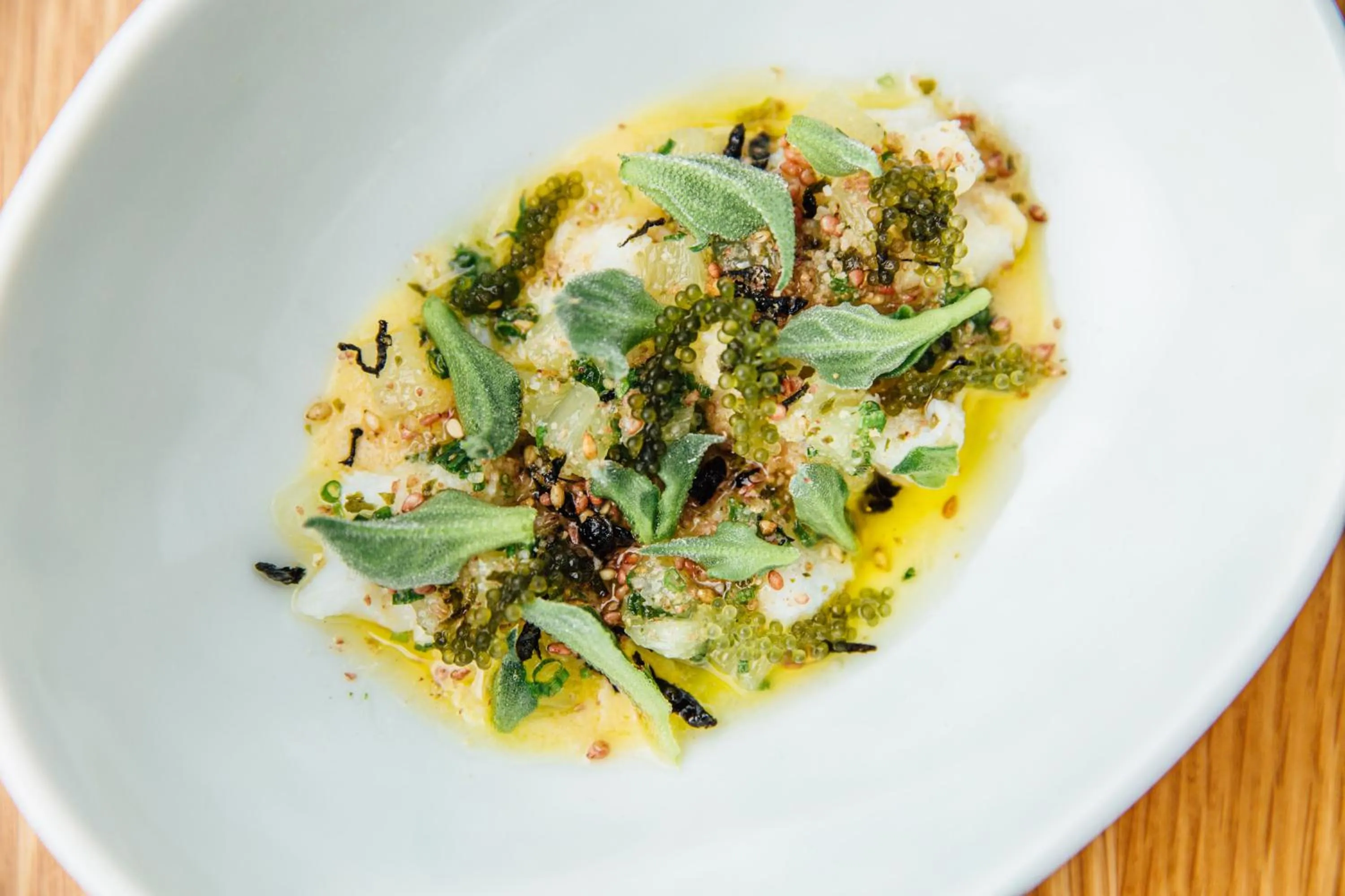 Food close-up in The Louise