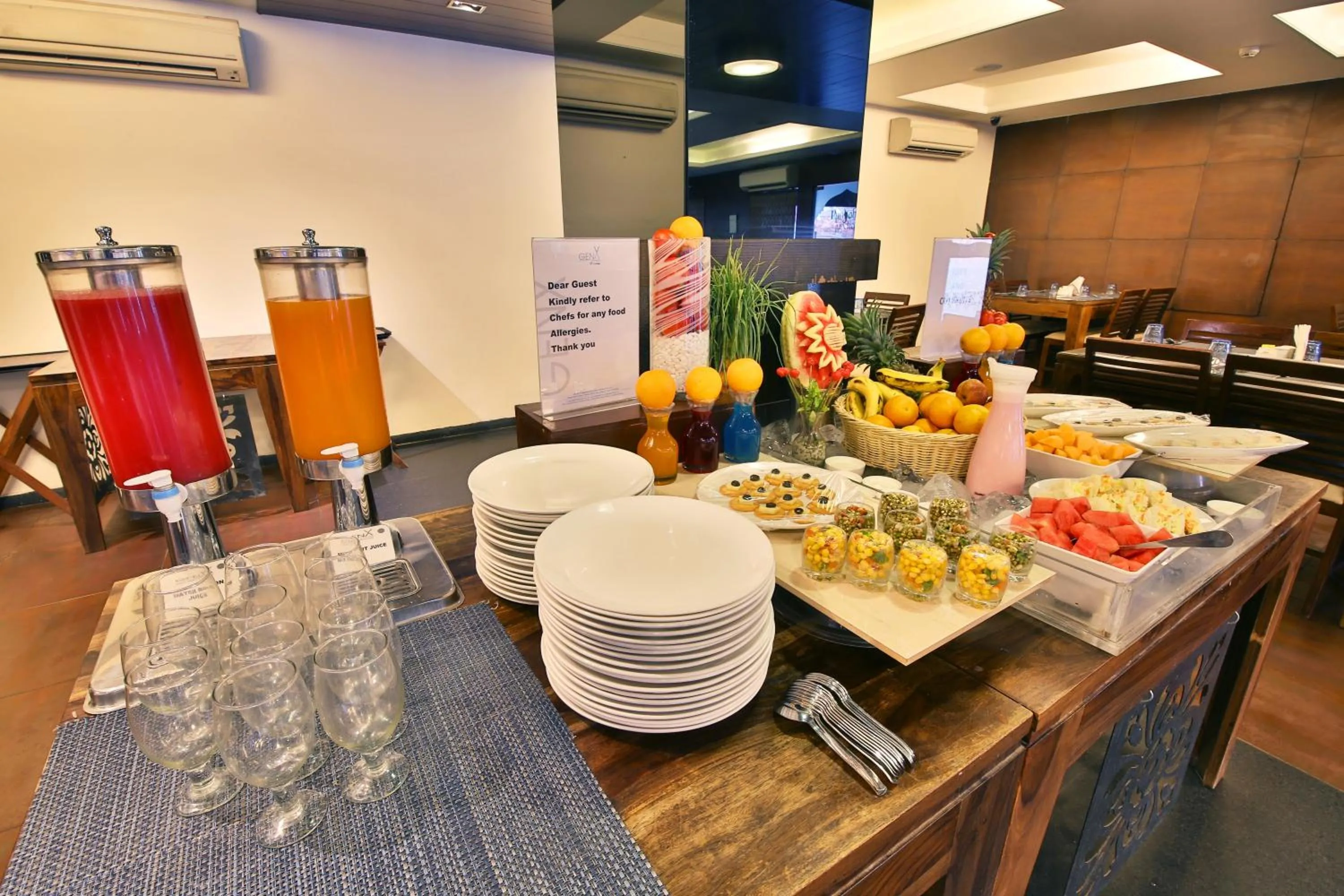 Buffet breakfast in Hotel Clarks Collection Vadodara