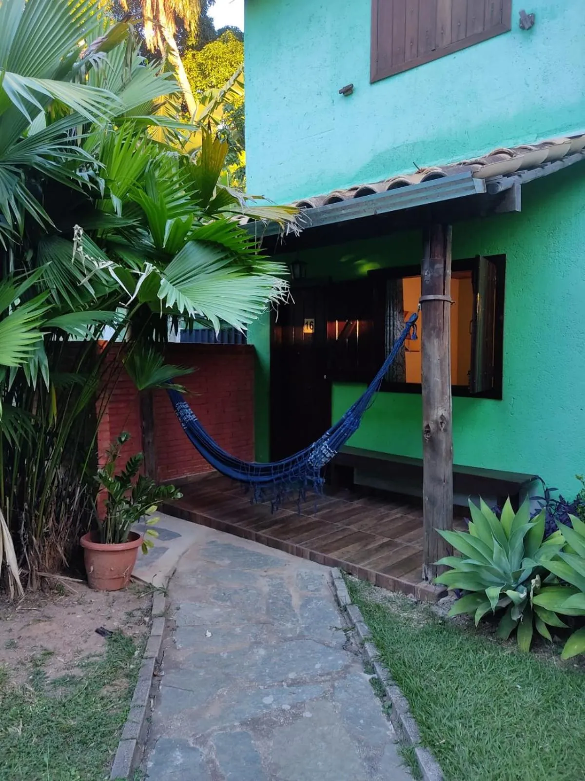 Patio in Pousada Banana Cipó