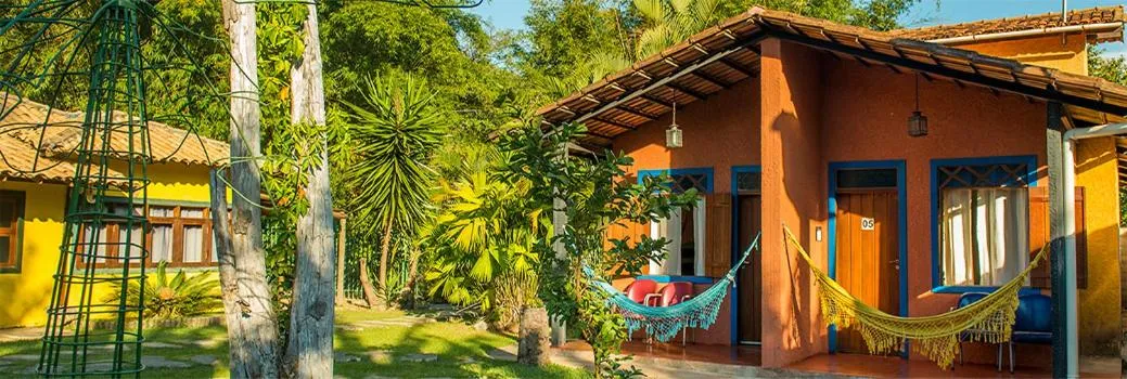 Patio in Pousada Banana Cipó