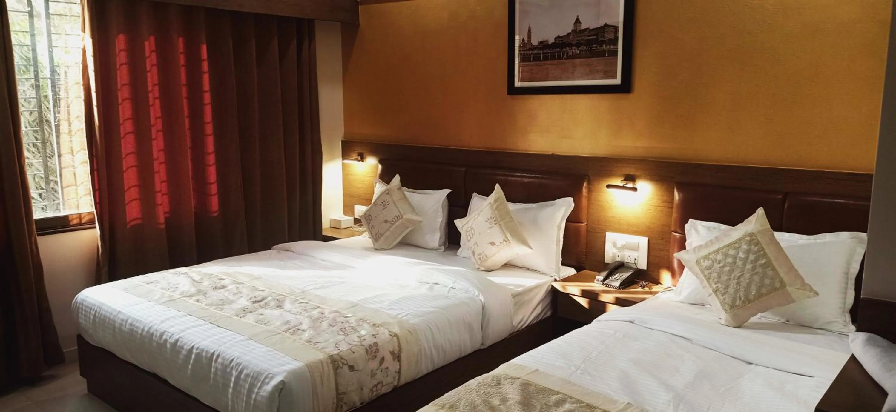 Bed in Hotel Crystal Luxury Inn- Bandra