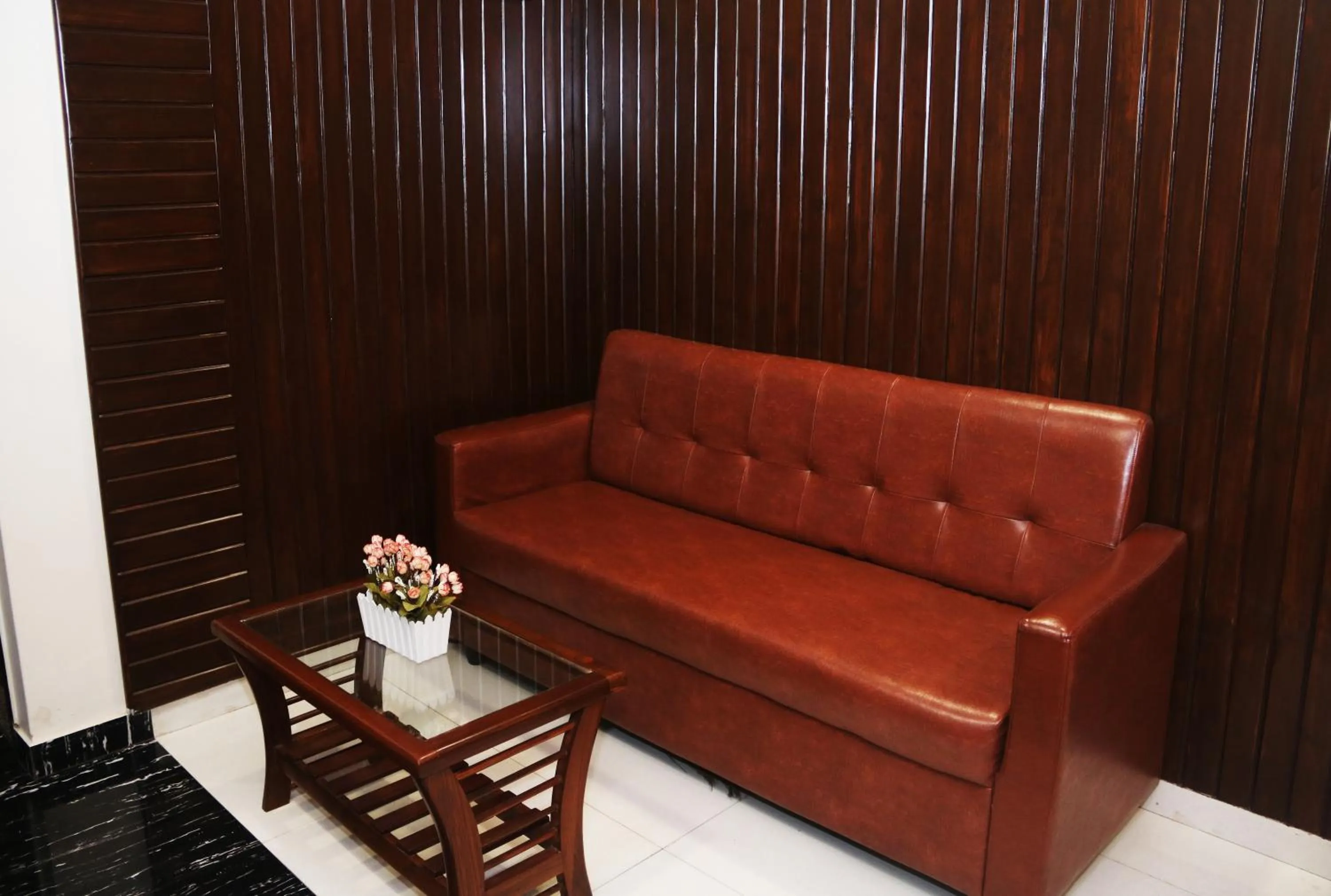 Seating area in Hotel Crystal Luxury Inn- Bandra