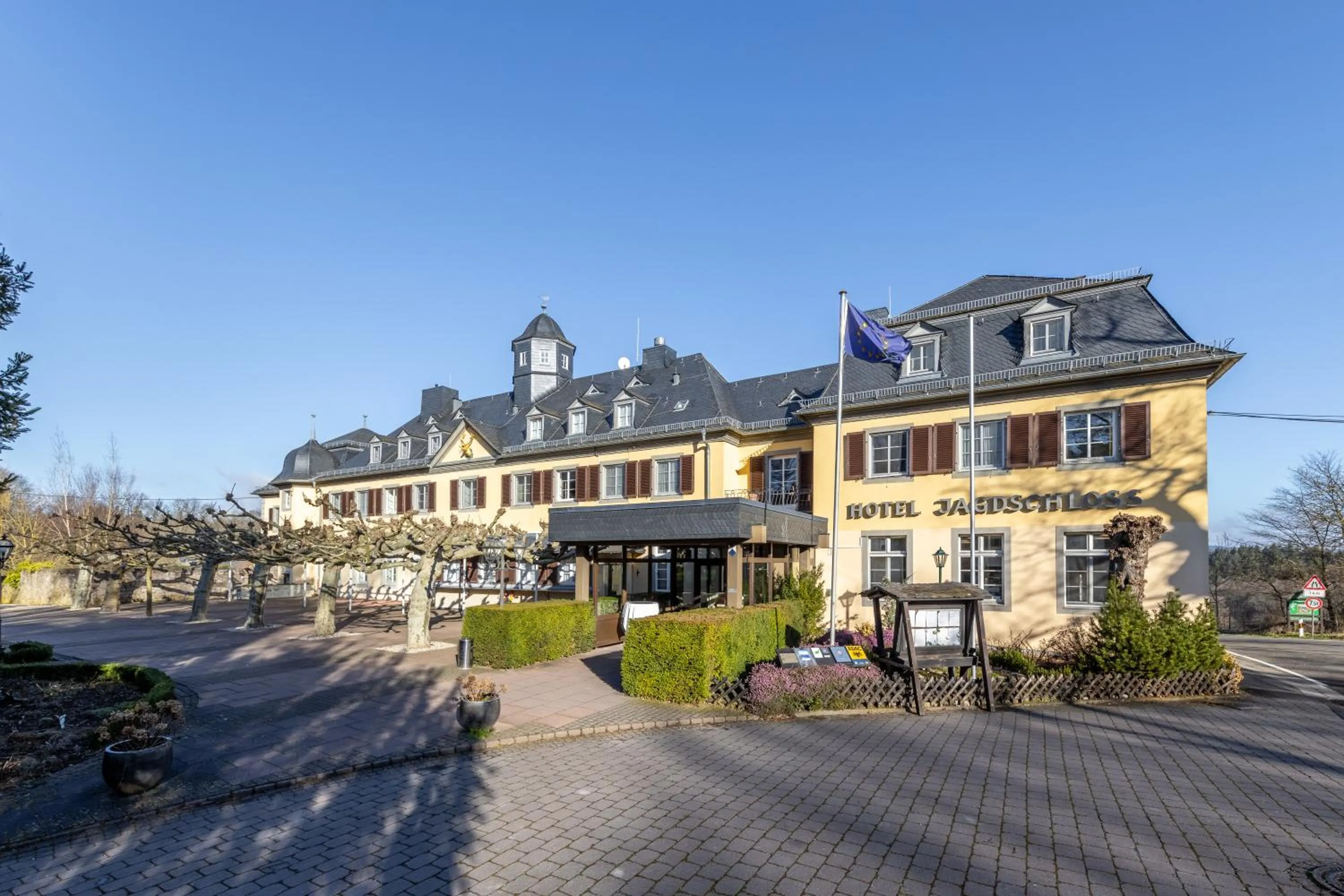 Property building in Jagdschloss Hotel Niederwald