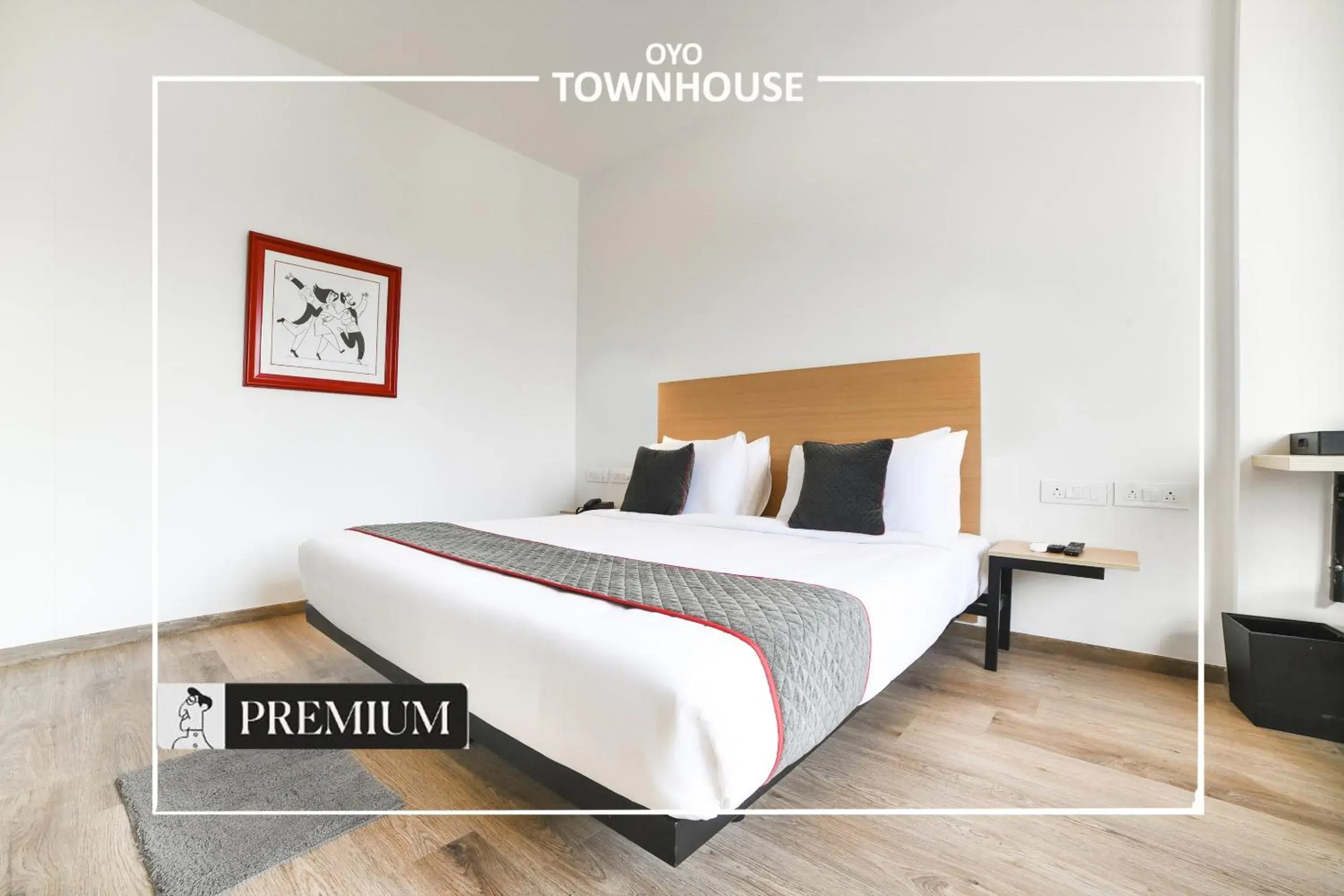 Bedroom, Bed in Super Townhouse Boutique Hotel Sarjapur Road Bedroom, Bed in Super Townhouse Boutique Hotel Sarjapur Road