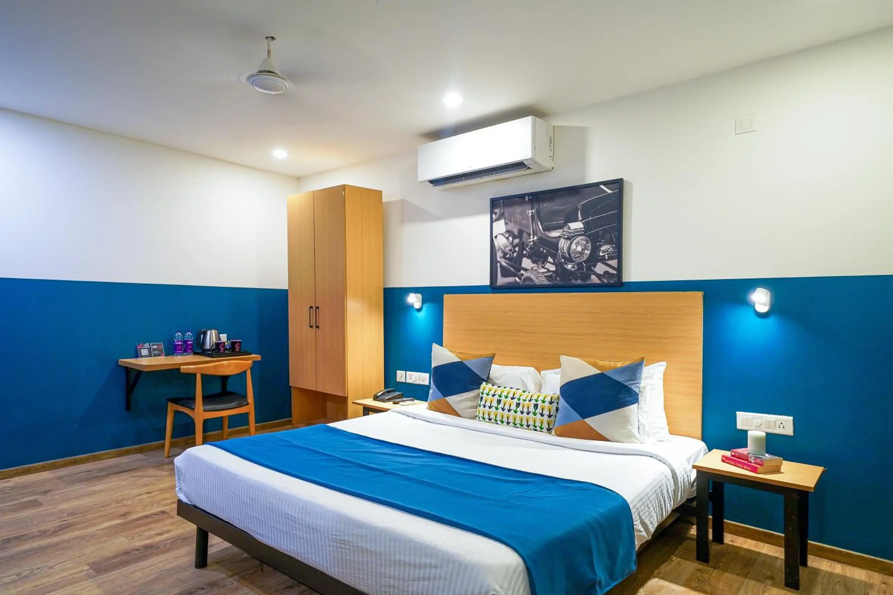 Bedroom, Bed in Olive Zip Kalyan Nagar by Embassy Group Bedroom, Bed in Olive Zip Kalyan Nagar by Embassy Group