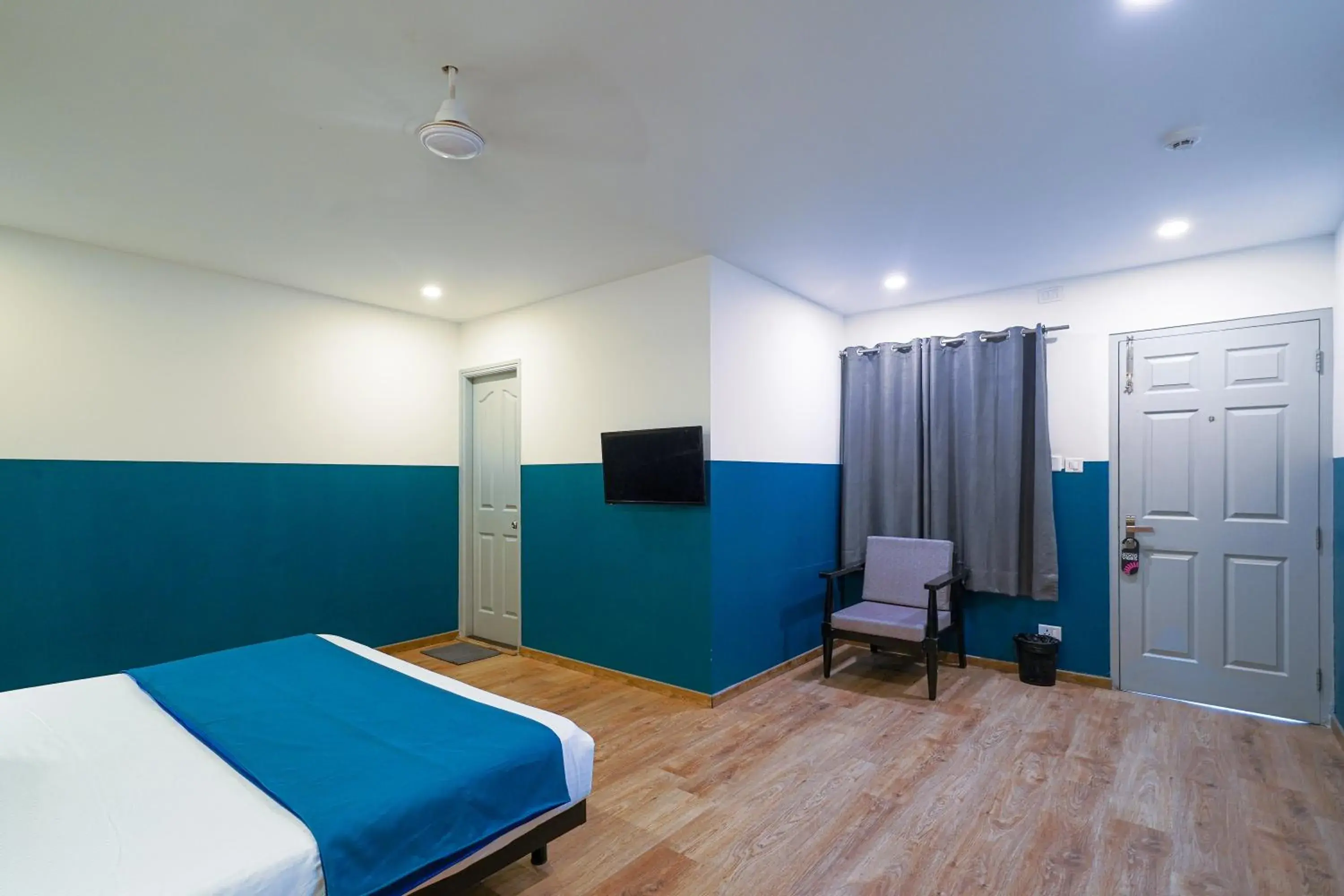 View (from property/room), Bed in Olive Zip Kalyan Nagar by Embassy Group View (from property/room), Bed in Olive Zip Kalyan Nagar by Embassy Group